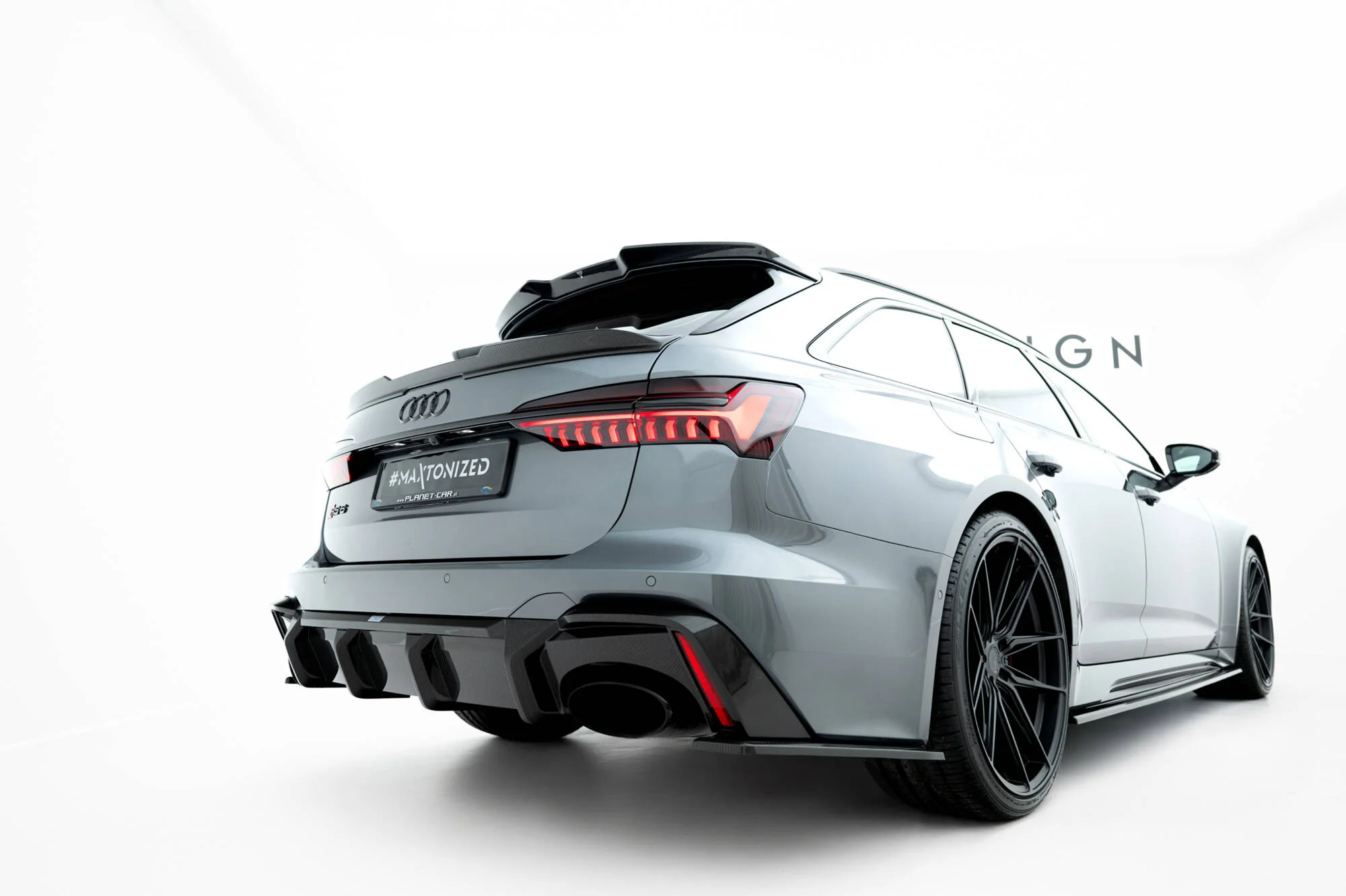 Carbon Fiber Rear Diffuser Audi RS6 C8 - Image 3