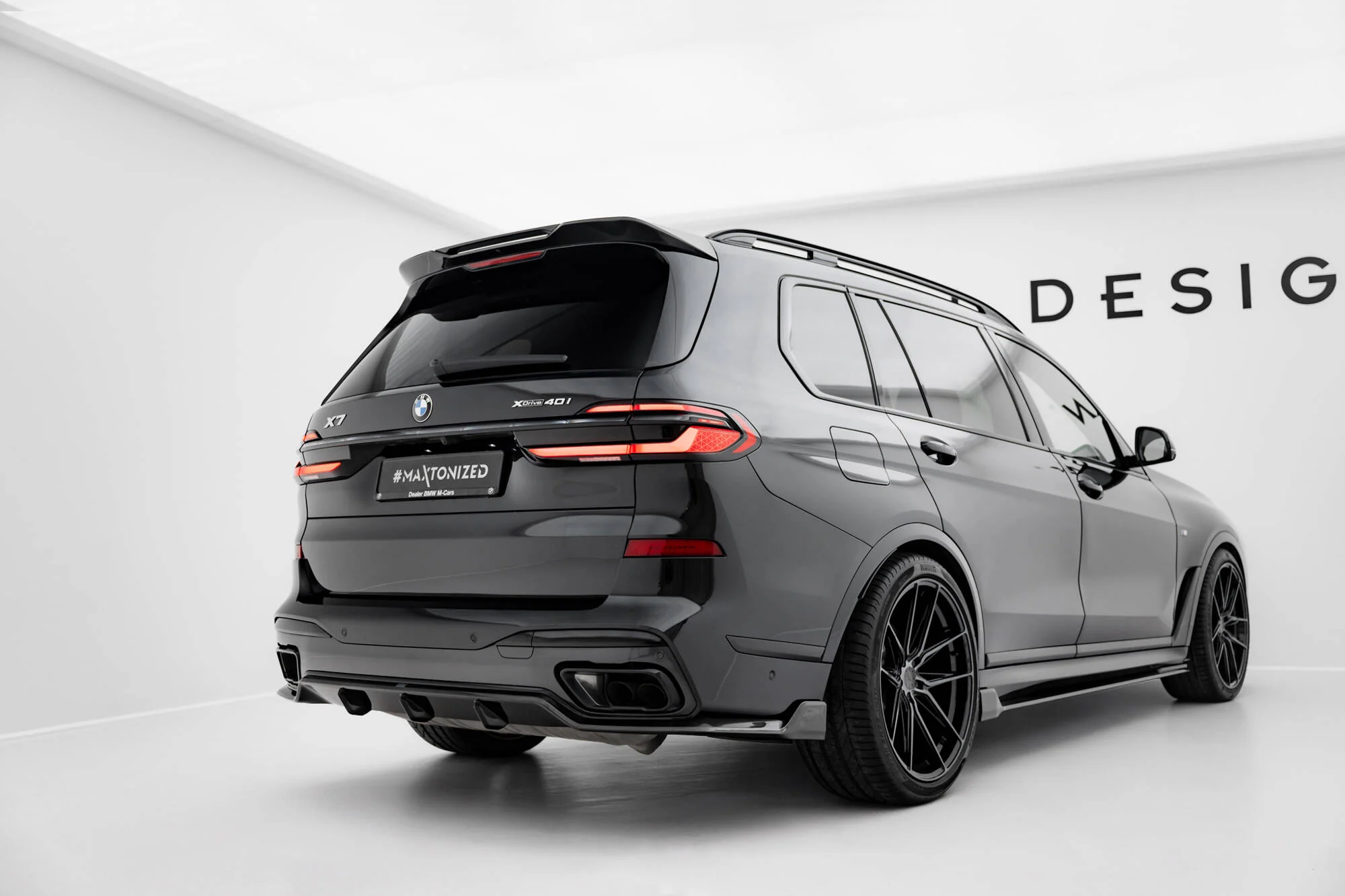 Carbon Fiber Rear Diffuser BMW X7 M-Pack G07 Facelift - Image 2