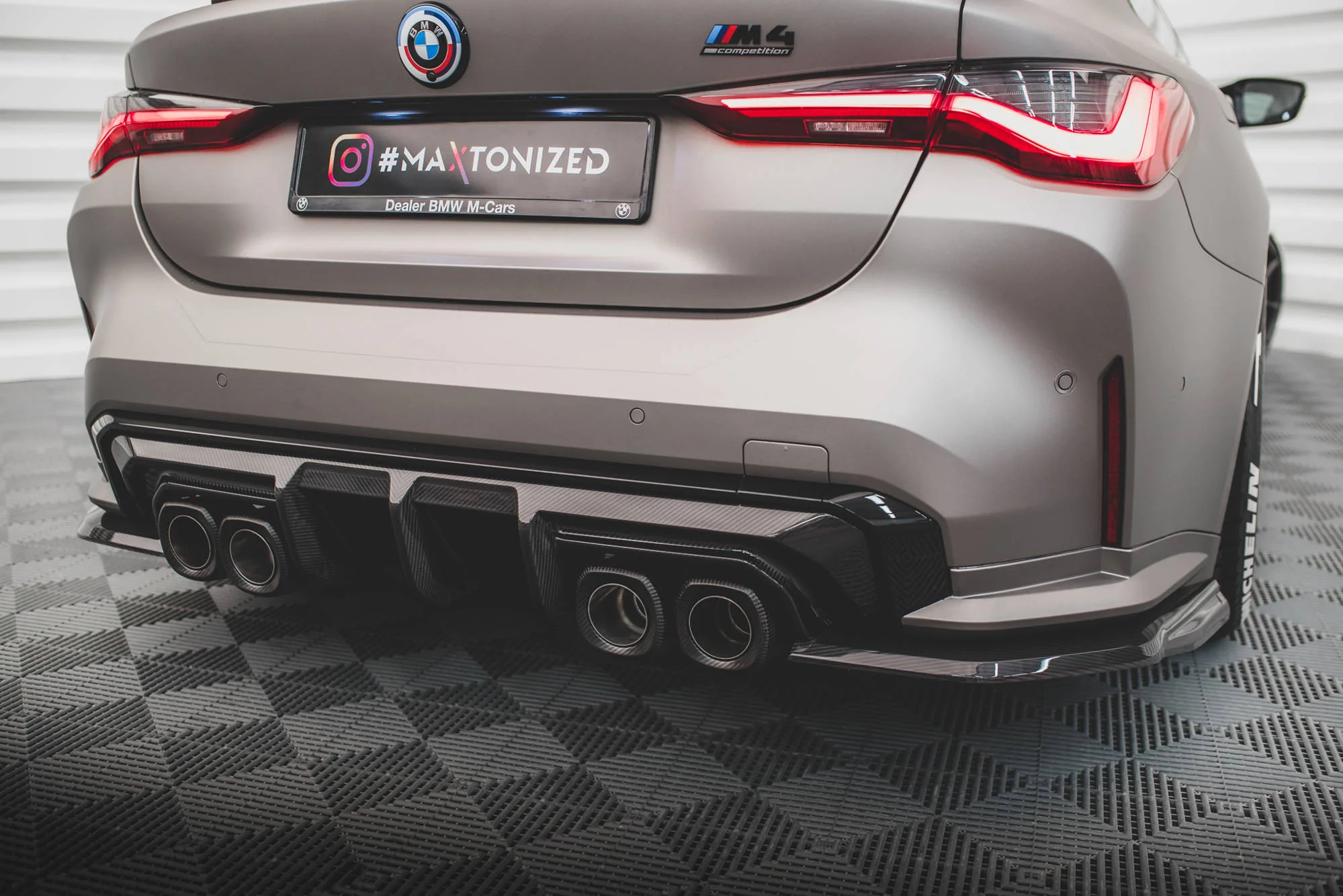 CARBON FIBER REAR SIDE SPLITTERS BMW M4 G82 (SET FOR DIFFUSER ONLY) - Image 3