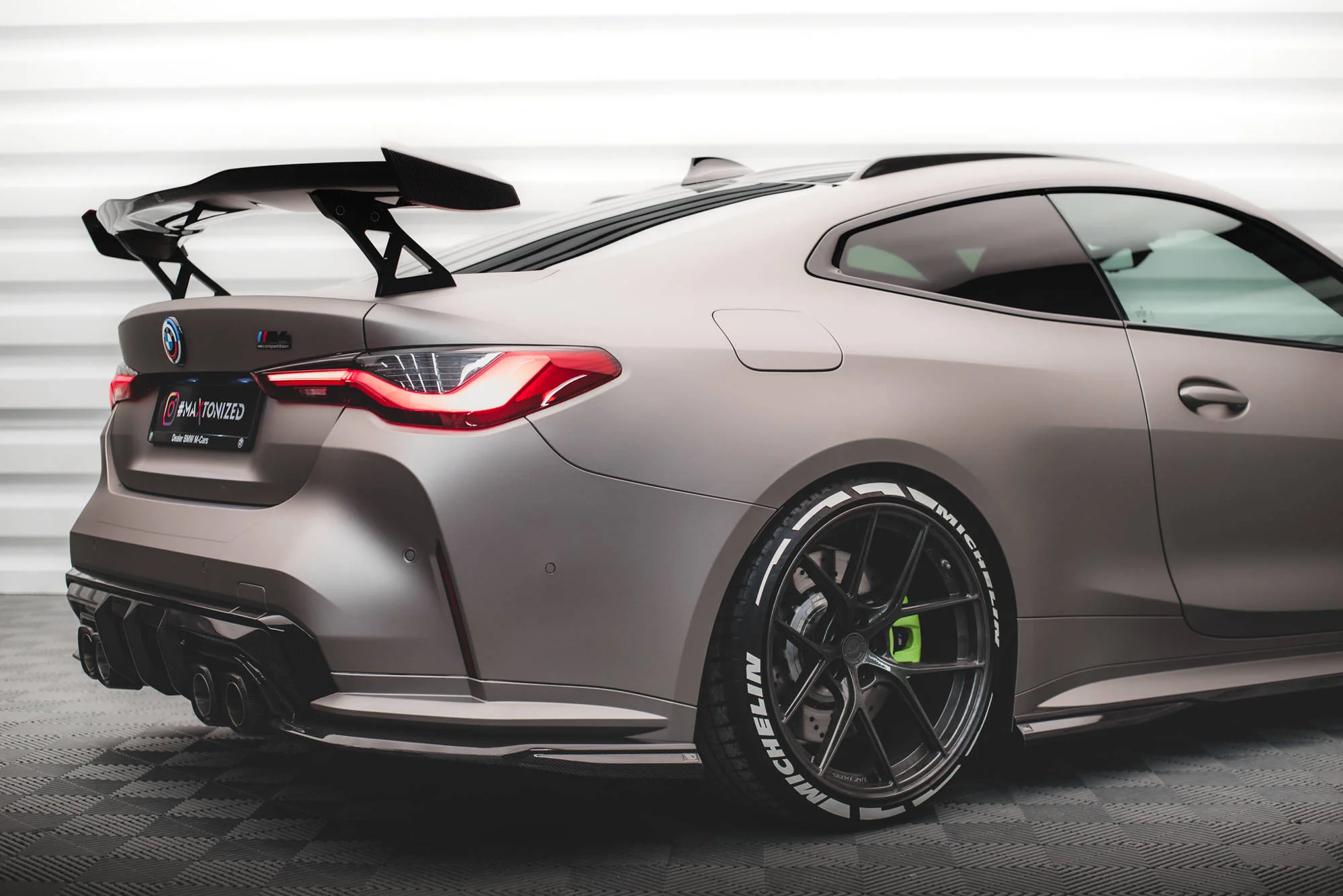 CARBON FIBER REAR SIDE SPLITTERS BMW M4 G82 (SET FOR DIFFUSER ONLY) - Image 6