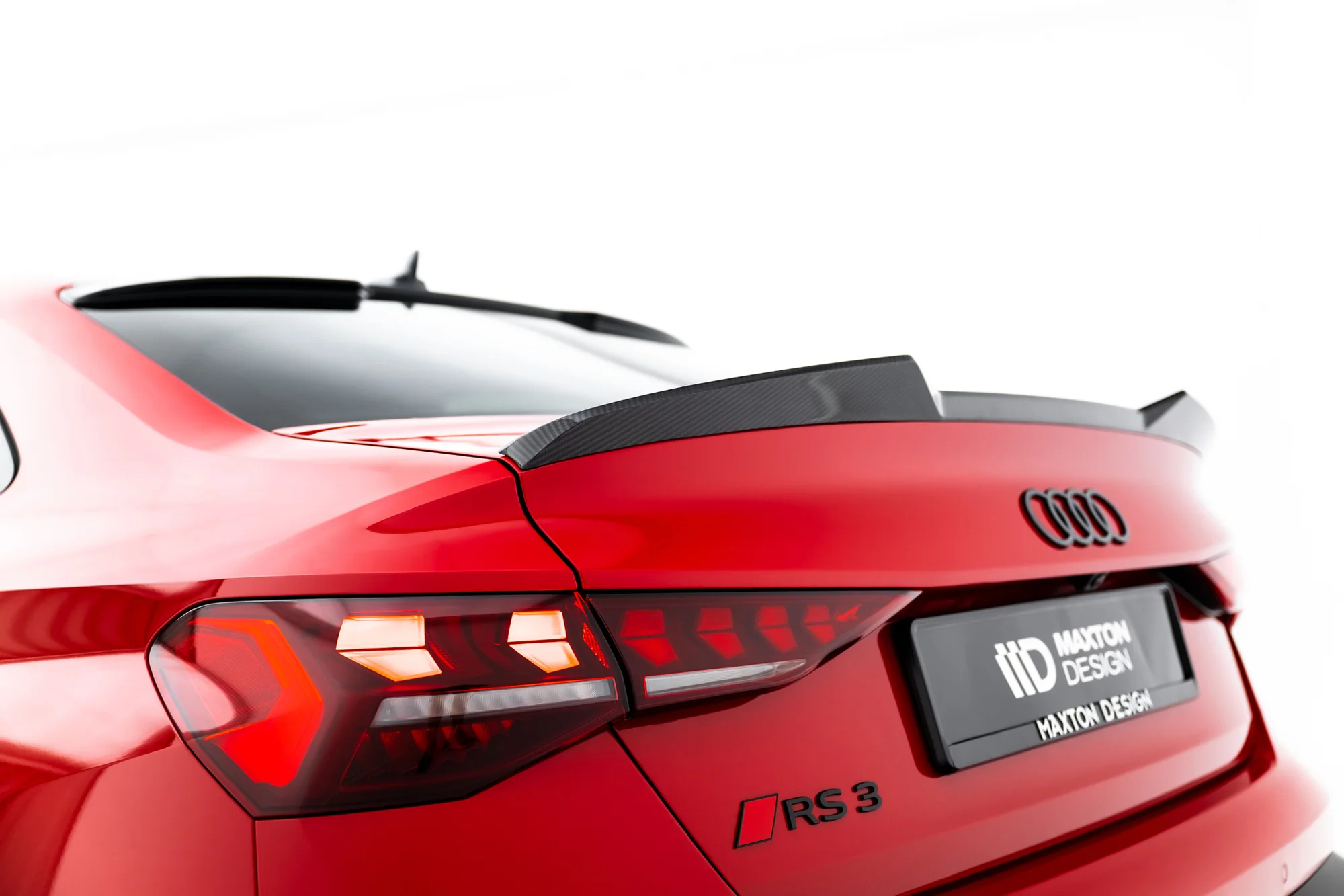 Carbon Fiber Spoiler cap V.1 Audi RS3 / S3 / A3 S-Line / A3 Sedan 8Y Facelift - Image 2