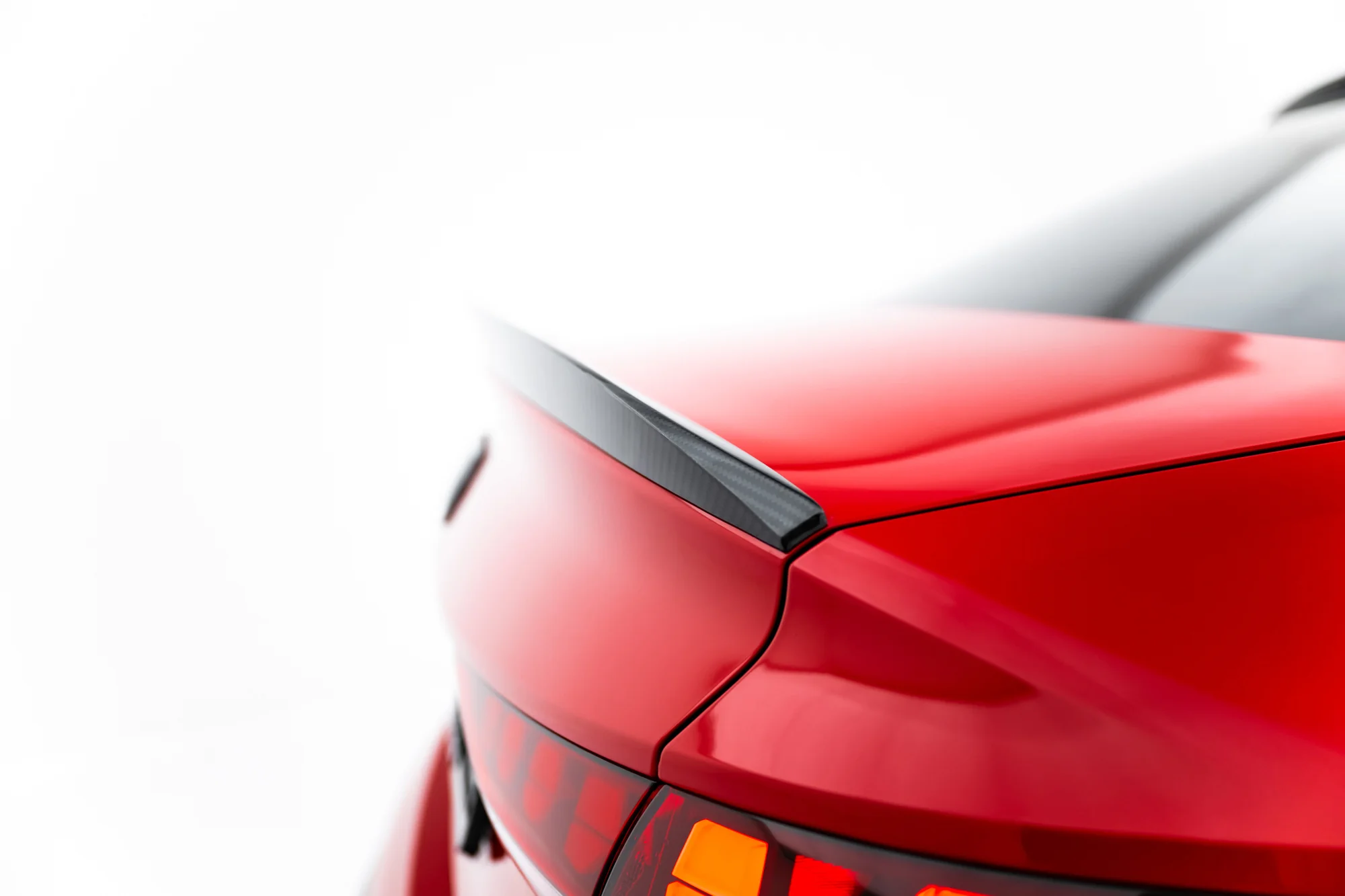 Carbon Fiber Spoiler cap V.2 Audi RS3 / S3 / A3 S-Line / A3 Sedan 8Y Facelift - Image 3