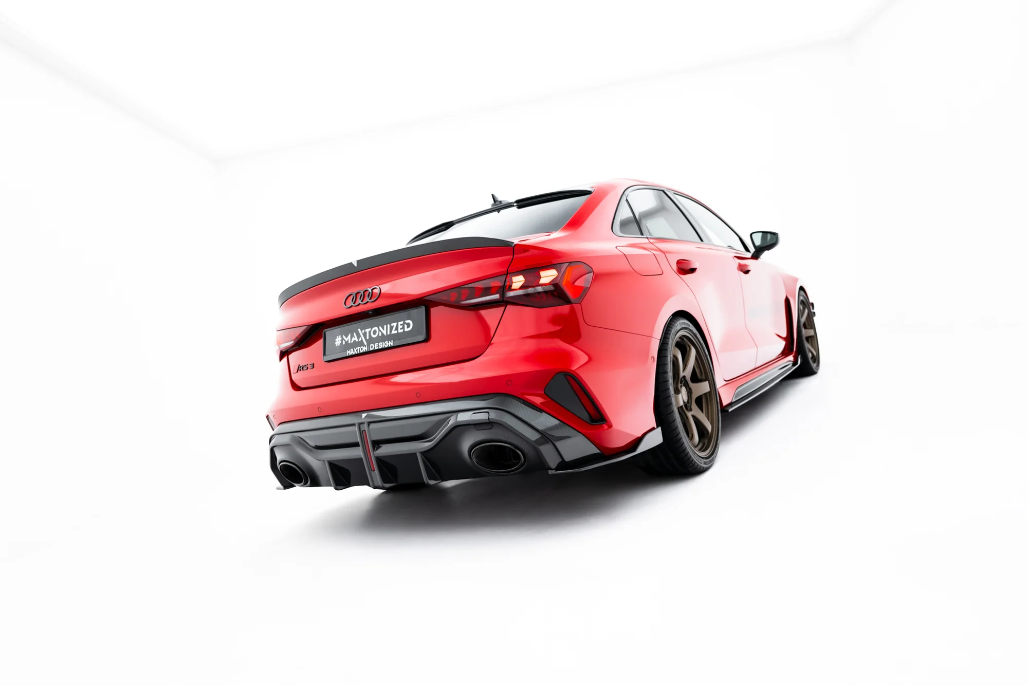 Carbon Fiber Spoiler cap V.2 Audi RS3 / S3 / A3 S-Line / A3 Sedan 8Y Facelift - Image 5
