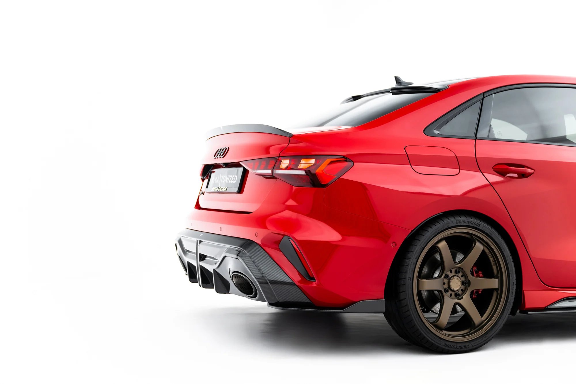 Carbon Fiber Spoiler cap V.2 Audi RS3 / S3 / A3 S-Line / A3 Sedan 8Y Facelift - Image 7