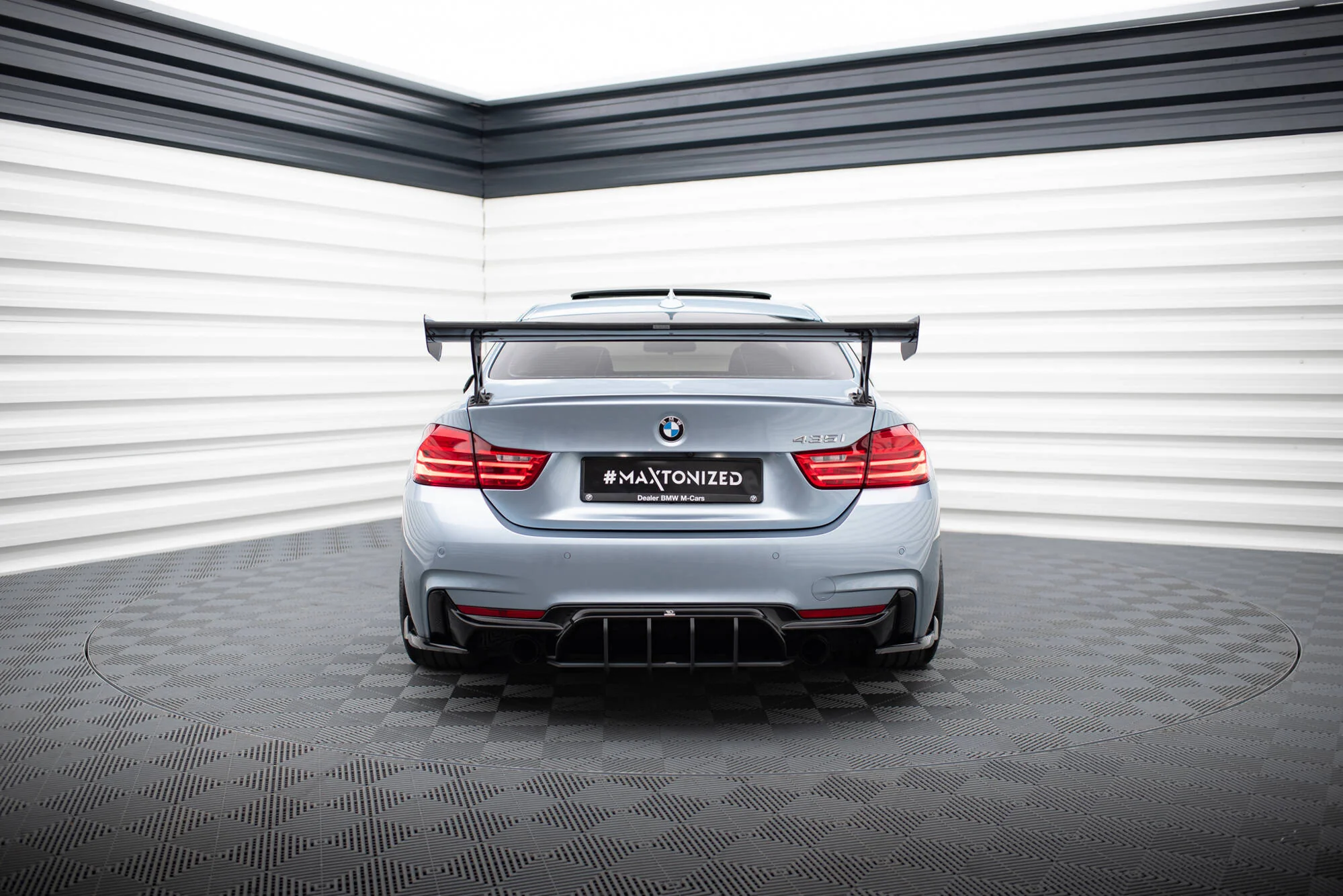 Carbon Spoiler With External Brackets Uprights BMW 4 F32 / 4 F32 M-Pack Coupe - Image 3