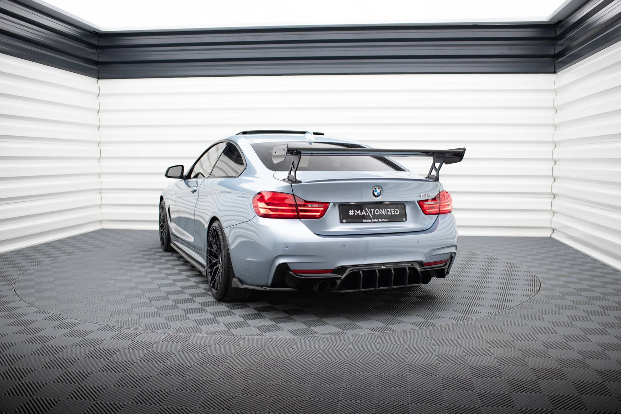 Carbon Spoiler With External Brackets Uprights BMW 4 F32 / 4 F32 M-Pack Coupe - Image 4