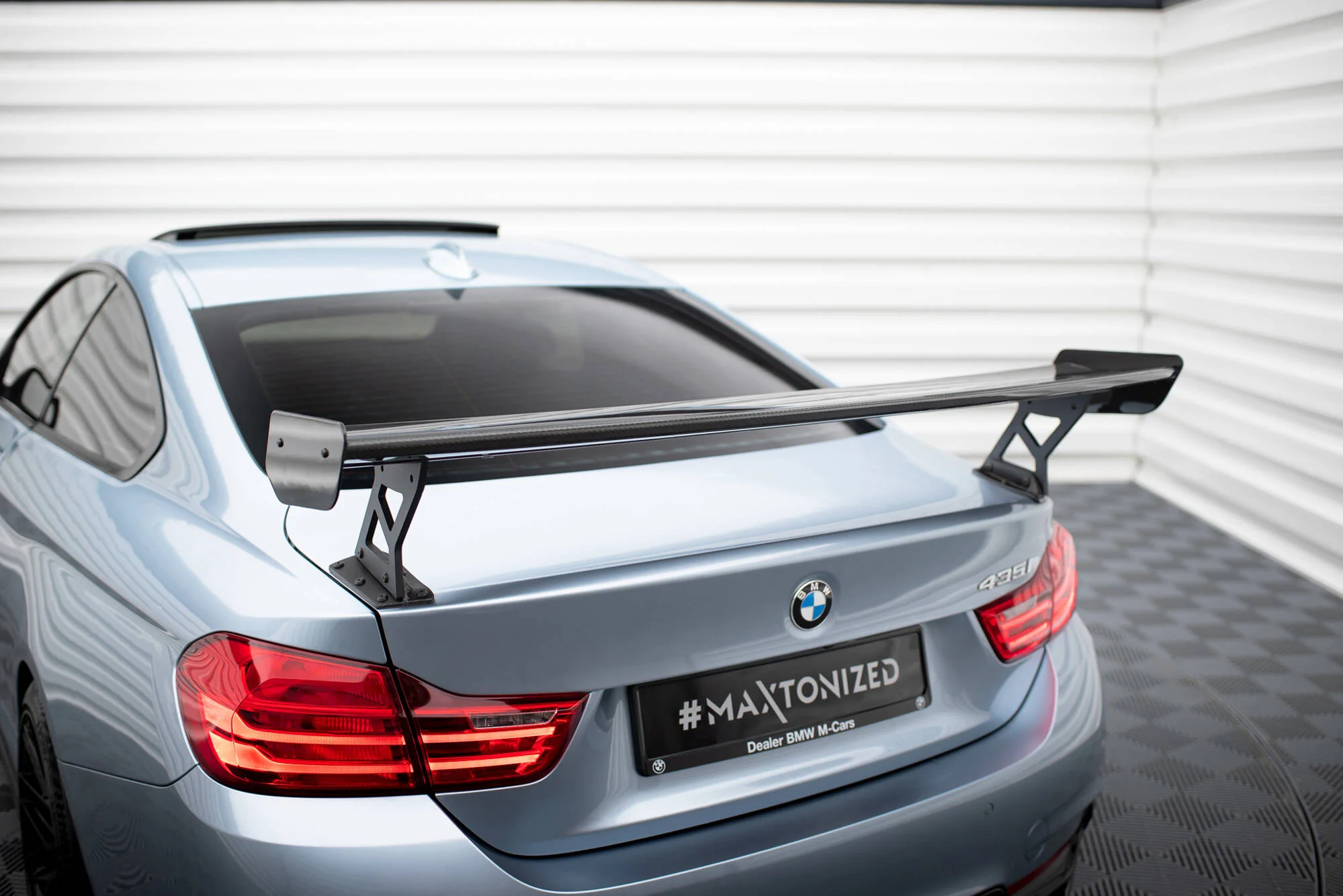 Carbon Spoiler With External Brackets Uprights BMW 4 F32 / 4 F32 M-Pack Coupe - Image 5