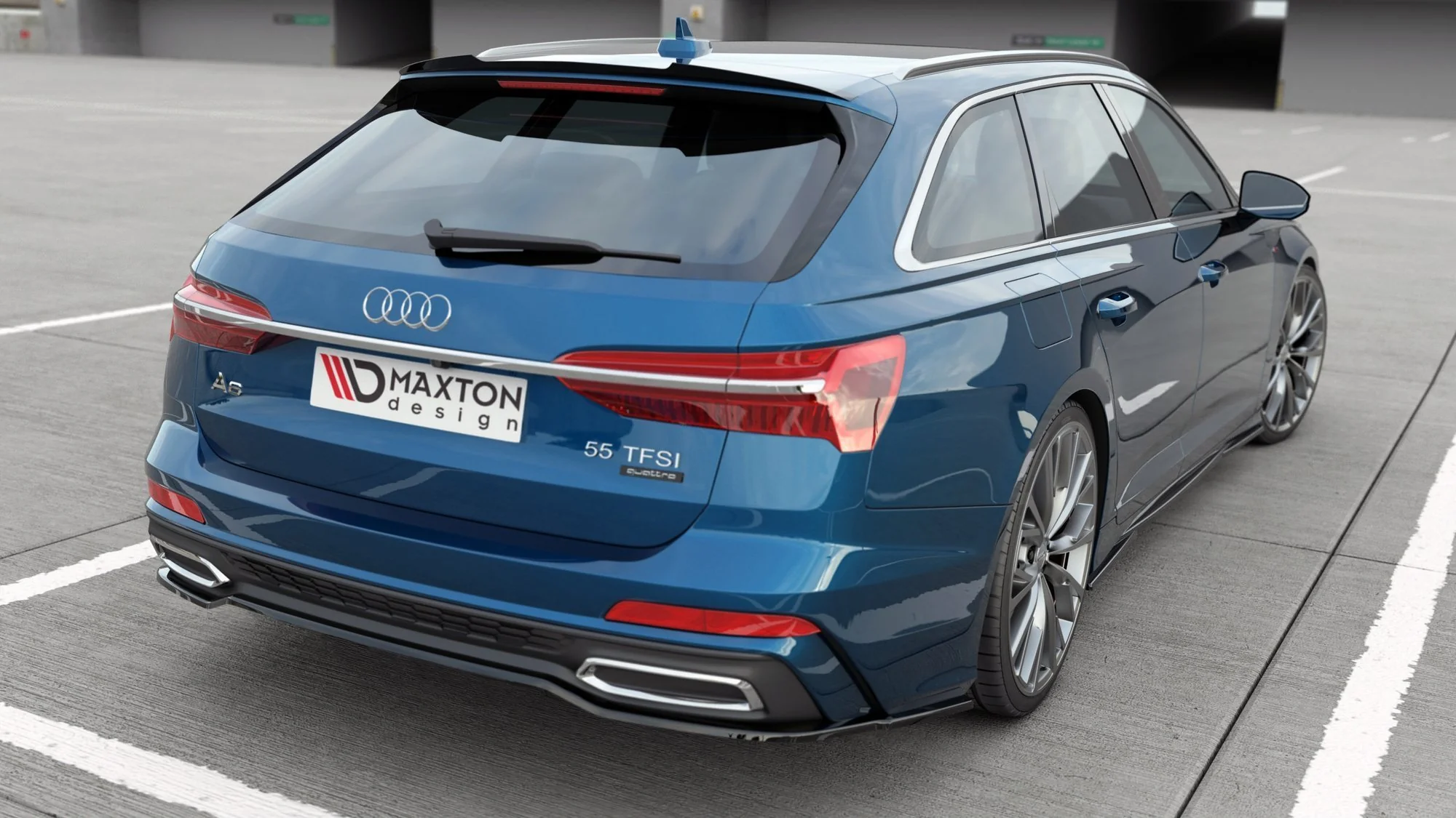 CENTRAL REAR SPLITTER AUDI A6 S-LINE AVANT / SEDAN C8 - Image 3