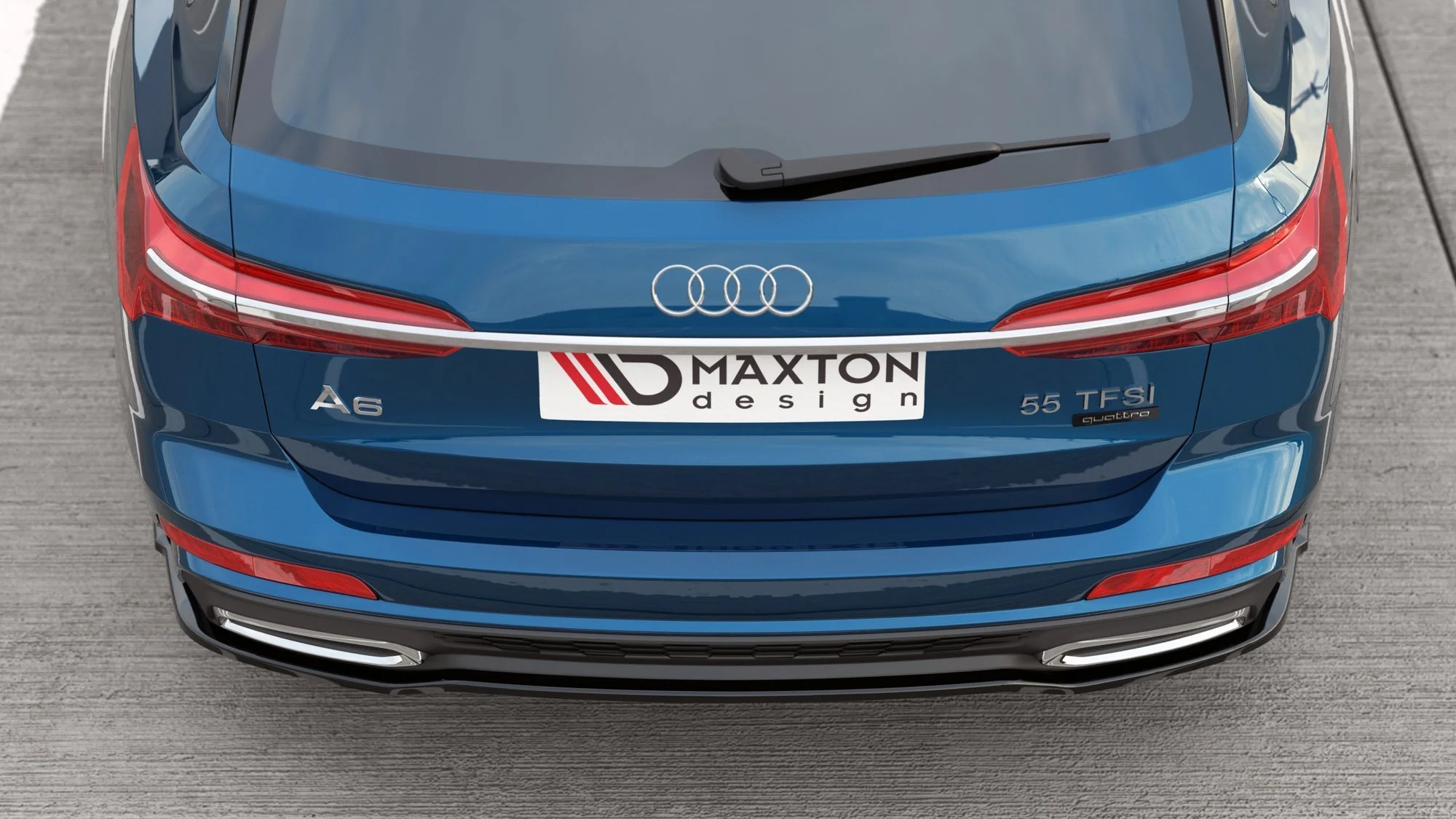 CENTRAL REAR SPLITTER AUDI A6 S-LINE AVANT / SEDAN C8 - Image 5
