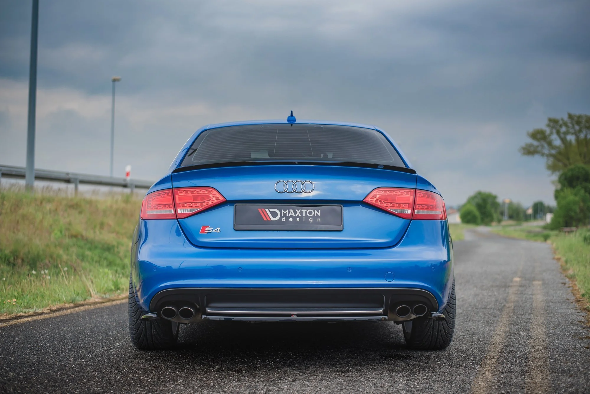 CENTRAL REAR SPLITTER AUDI S4 / A4 S-LINE B8 SEDAN - Image 6