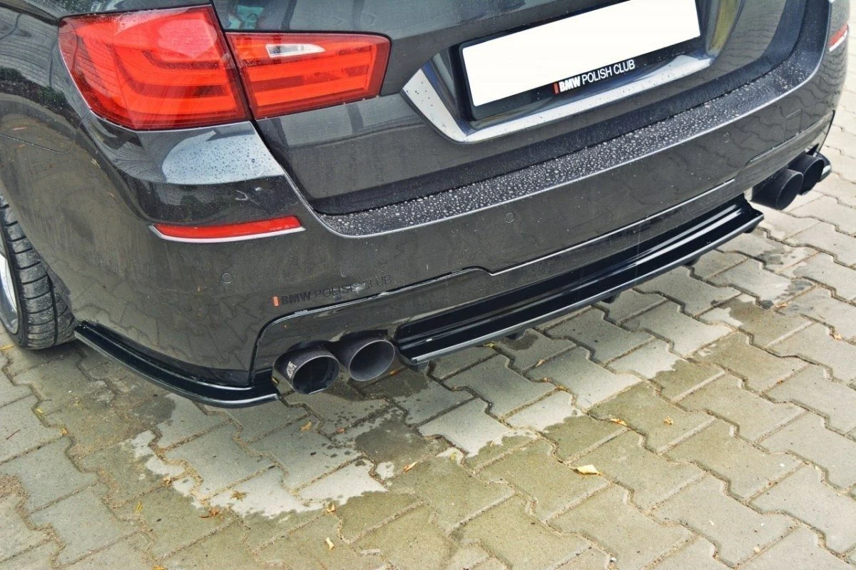 CENTRAL REAR SPLITTER BMW 5 F11 M-PACK (FITS TWO DOUBLE EXHAUST ENDS) - Image 5