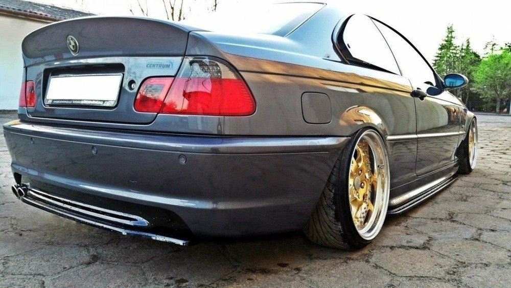 CENTRAL REAR SPLITTER FOR BMW 3 E46 MPACK COUPE (WITHOUT VERTICAL BARS) - Image 3