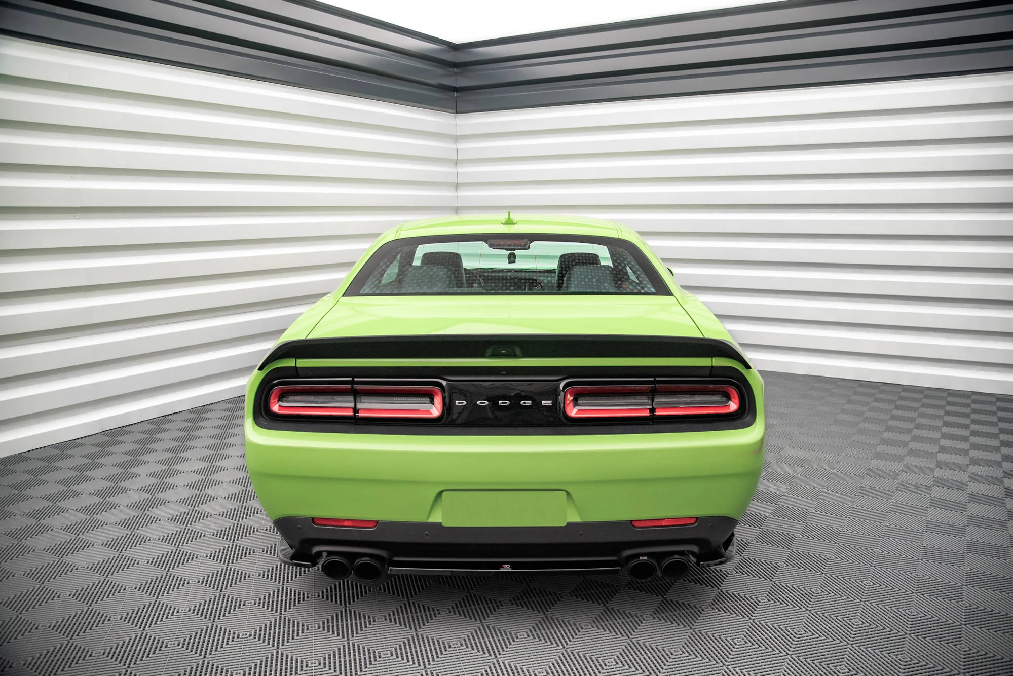CENTRAL REAR SPLITTER FOR DODGE CHALLENGER SRT HELLCAT WIDEBODY MK3 - Image 4