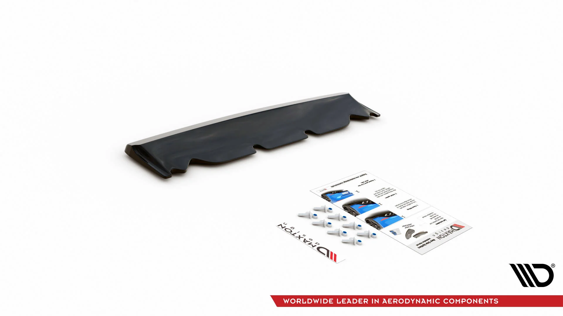 CENTRAL REAR SPLITTER FOR DODGE CHALLENGER SRT HELLCAT WIDEBODY MK3 - Image 5