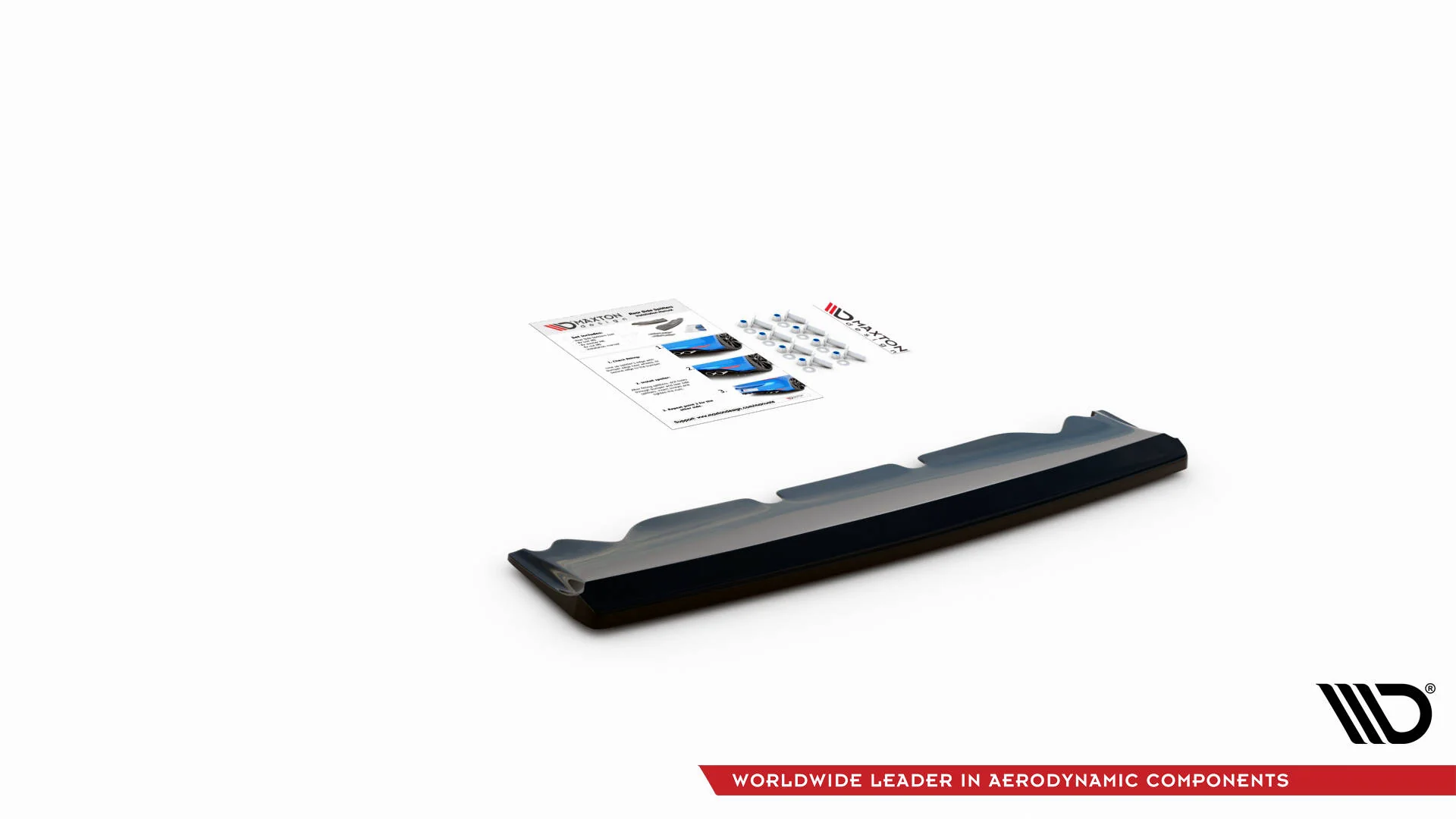 CENTRAL REAR SPLITTER FOR DODGE CHALLENGER SRT HELLCAT WIDEBODY MK3 - Image 6