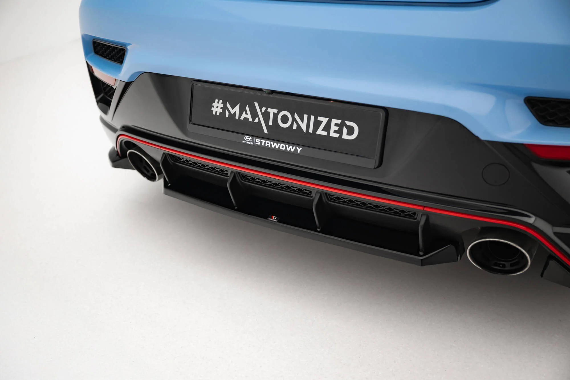 Central Rear Splitter for Hyundai Veloster N Mk2 - Image 2