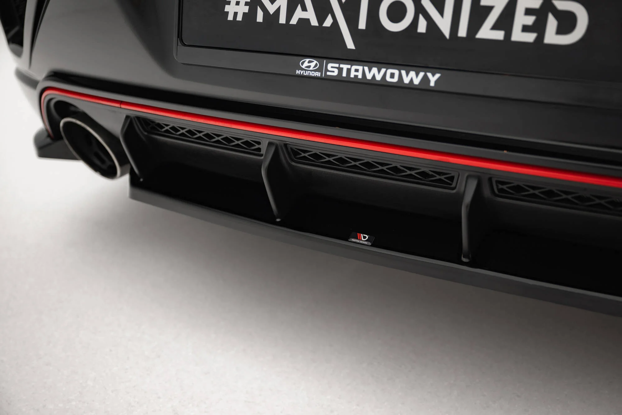 Central Rear Splitter for Hyundai Veloster N Mk2 - Image 3