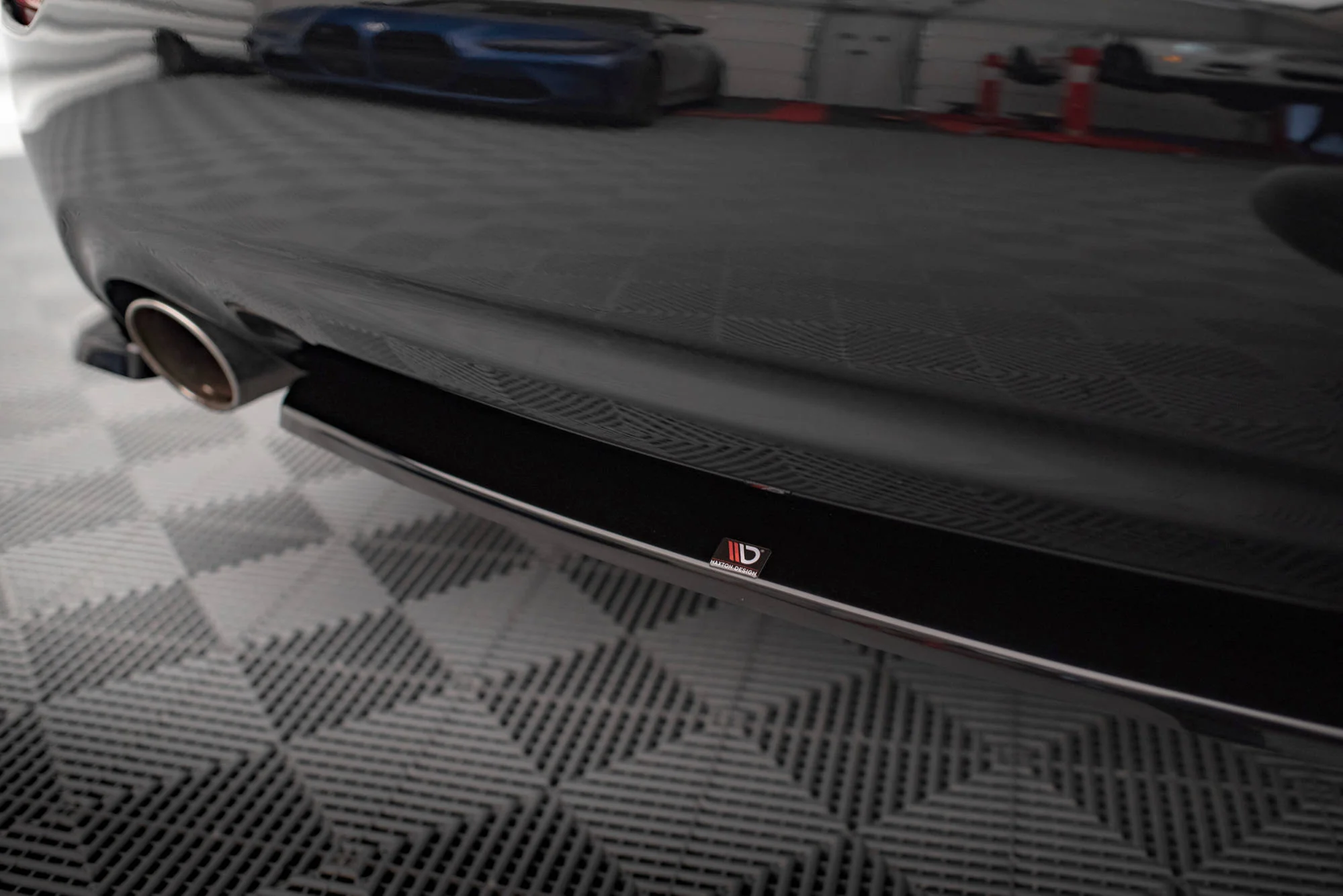 CENTRAL REAR SPLITTER FOR INFINITI Q50 S MK1 - Image 2