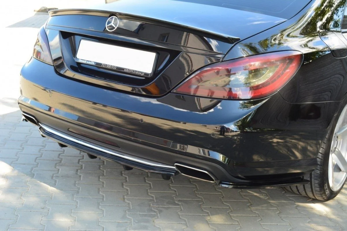 CENTRAL REAR SPLITTER MERCEDES CLS C218 (WITH A VERTICAL BAR) AMG LINE - Image 3