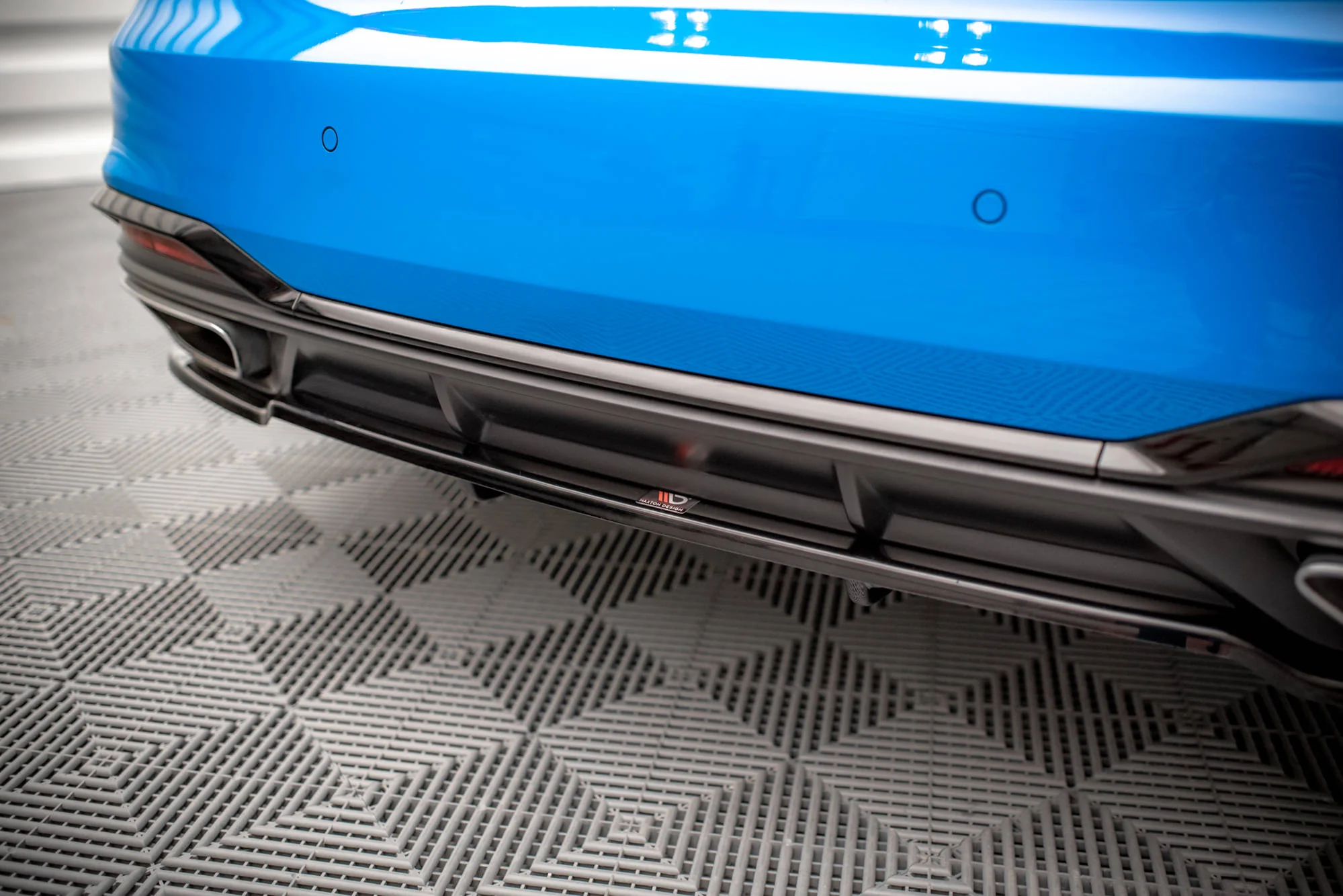 CENTRAL REAR SPLITTER (WITH VERTICAL BARS) AUDI A5 S-LINE F5 FACELIFT - Image 2