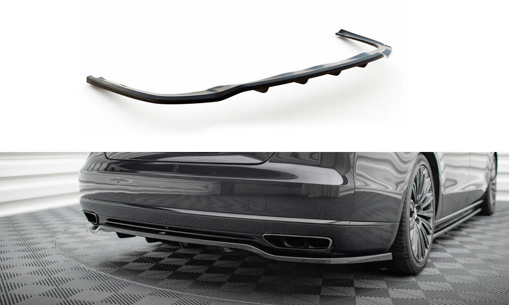 CENTRAL REAR SPLITTER (WITH VERTICAL BARS) AUDI A8 D4 FACELIFT