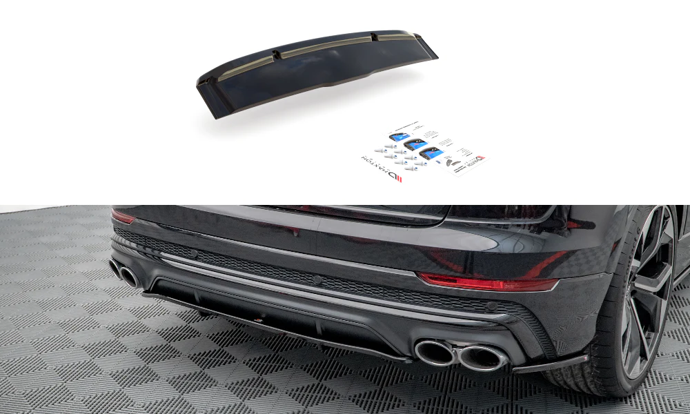 CENTRAL REAR SPLITTER (WITH VERTICAL BARS) AUDI SQ8 MK1