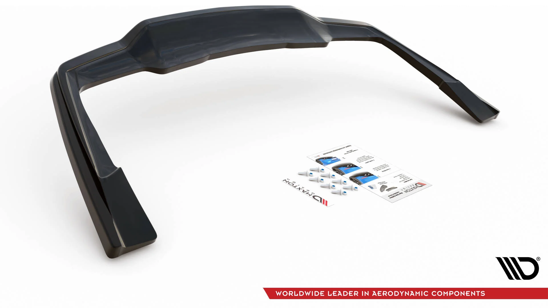 Rear Splitter (with vertical bars) Mercedes-AMG C 63AMG Coupe AMG Aero Pack C205 Facelift - Image 4