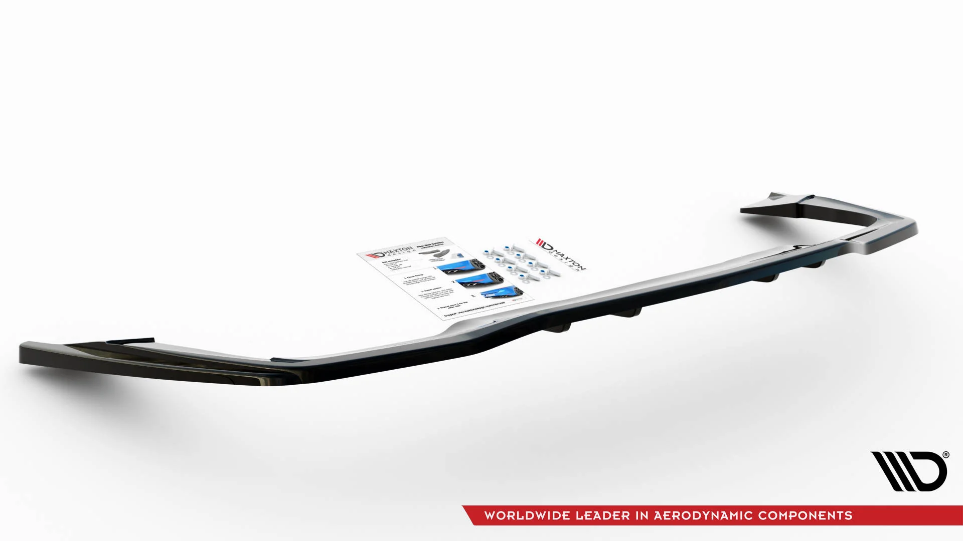 Rear Splitter (with vertical bars) Mercedes-AMG C 63AMG Coupe AMG Aero Pack C205 Facelift - Image 5