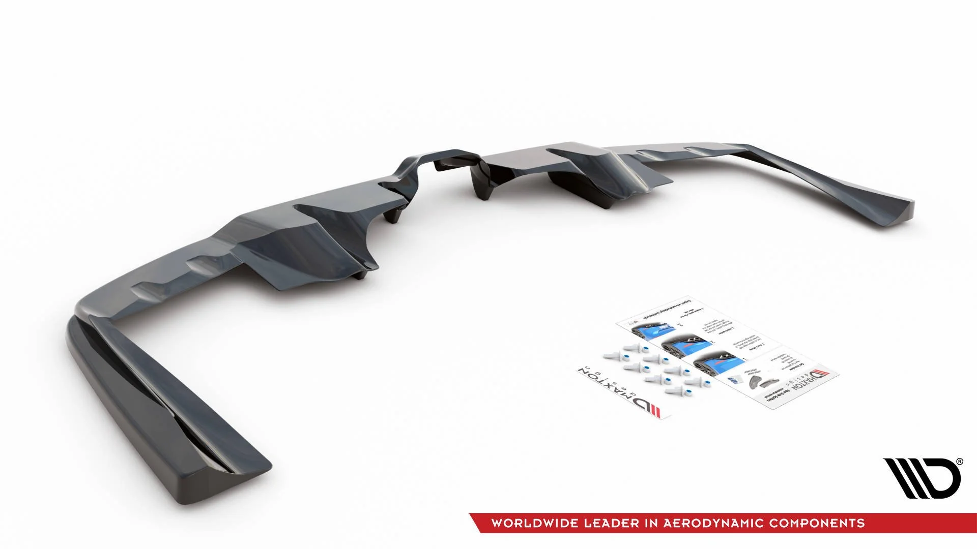 Rear Splitter (with vertical bars) Mercedes-AMG GLE 53 Coupe C167 / C167 Facelift - Image 4
