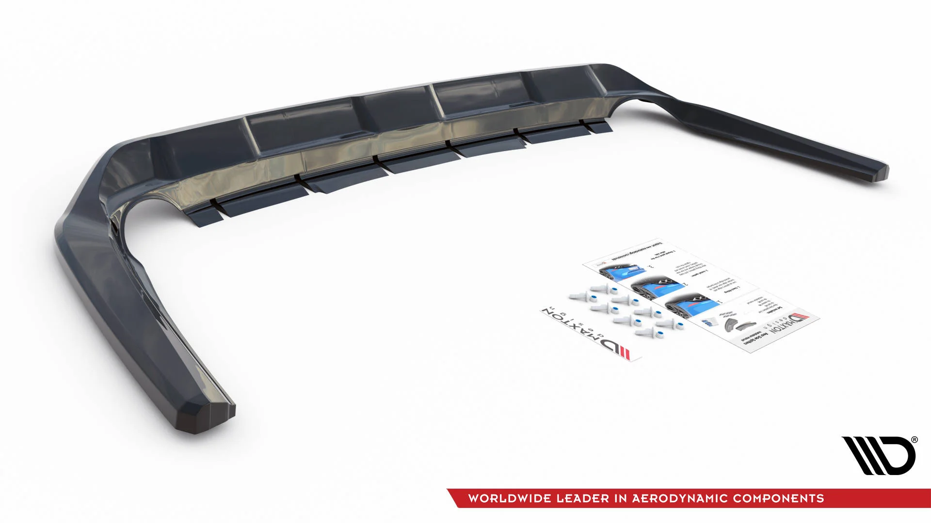 CENTRAL REAR SPLITTER (WITH VERTICAL BARS) TOYOTA RAV4 MK5 - Image 5
