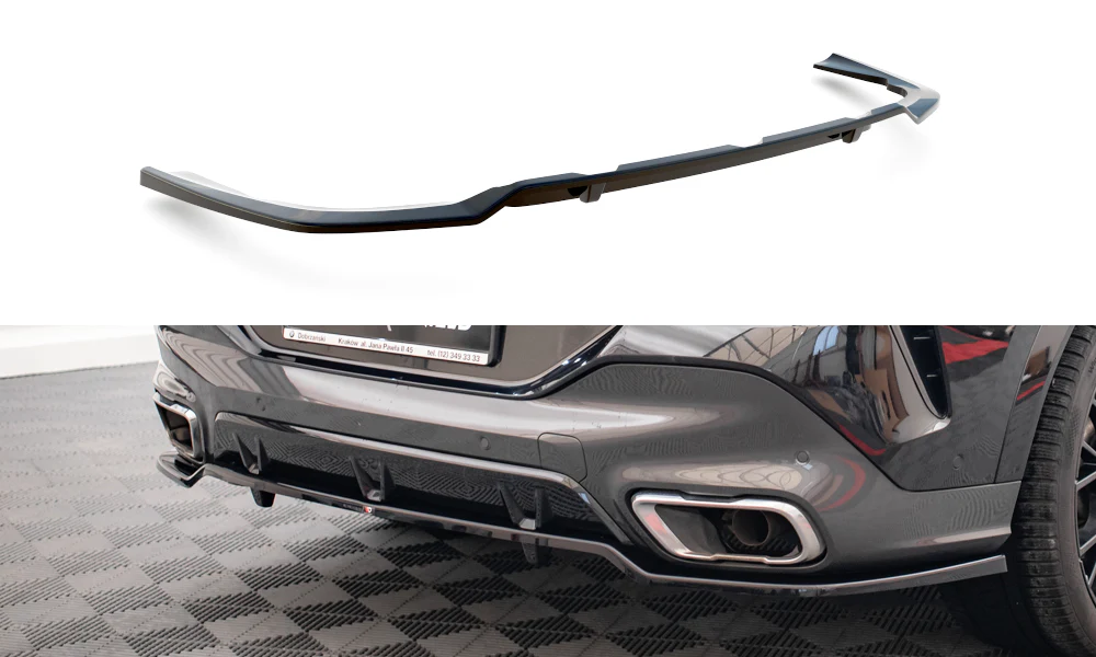 CENTRAL REAR SPLITTER (WITH VERTICAL BARS) V.3 BMW X6 M-PACK G06