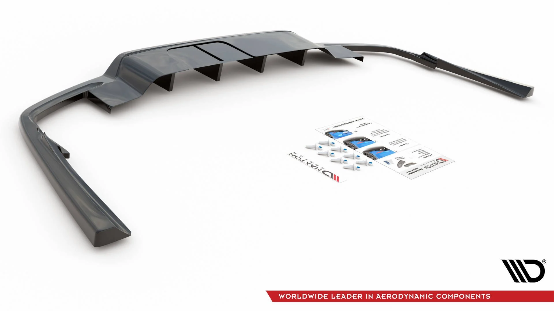 CENTRAL REAR SPLITTER (WITH VERTICAL BARS) VOLVO S60 R-DESIGN MK3 - Image 7
