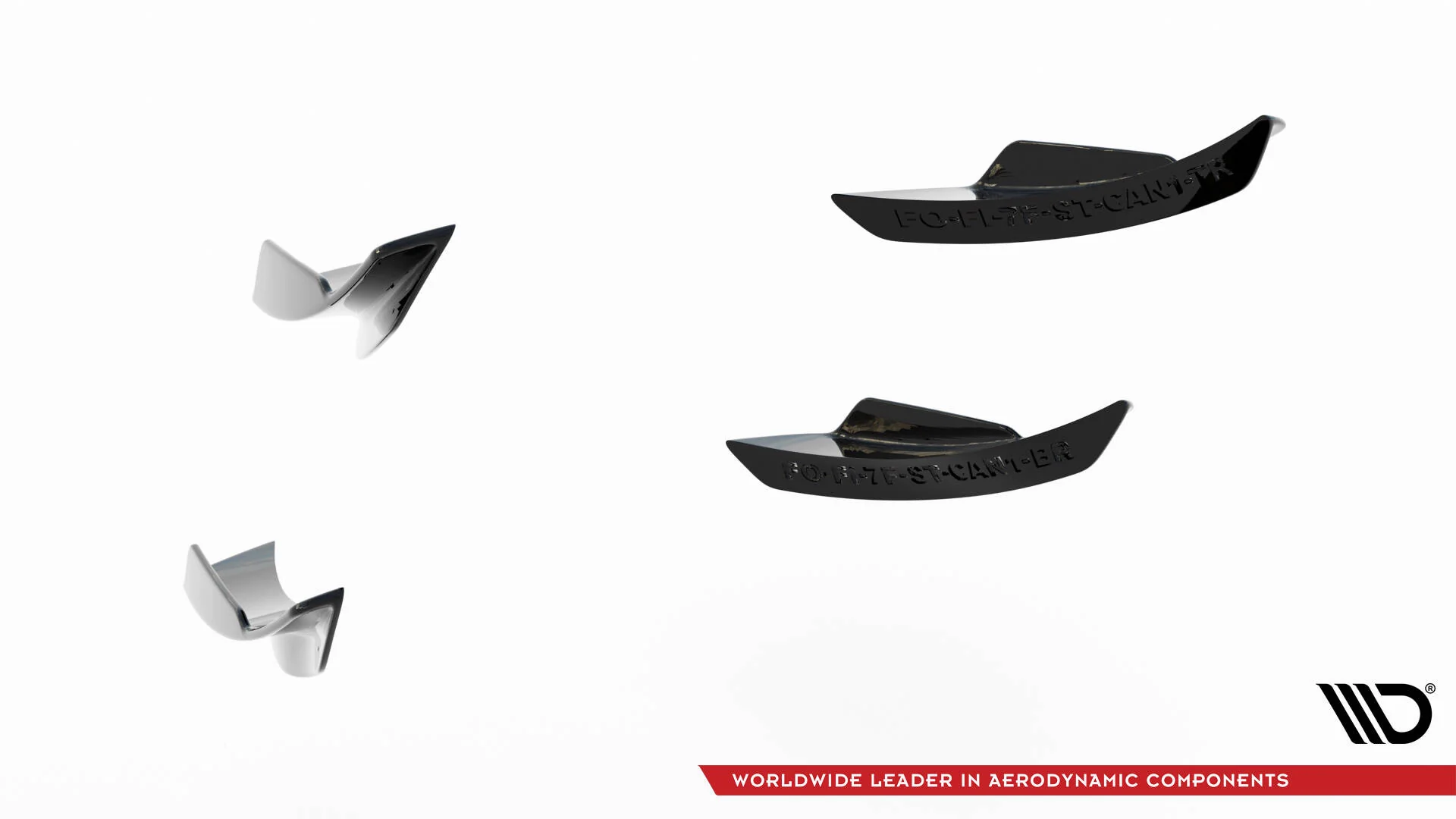 Front Bumper Wings (Canards) Ford Fiesta 7 ST Facelift - Image 6