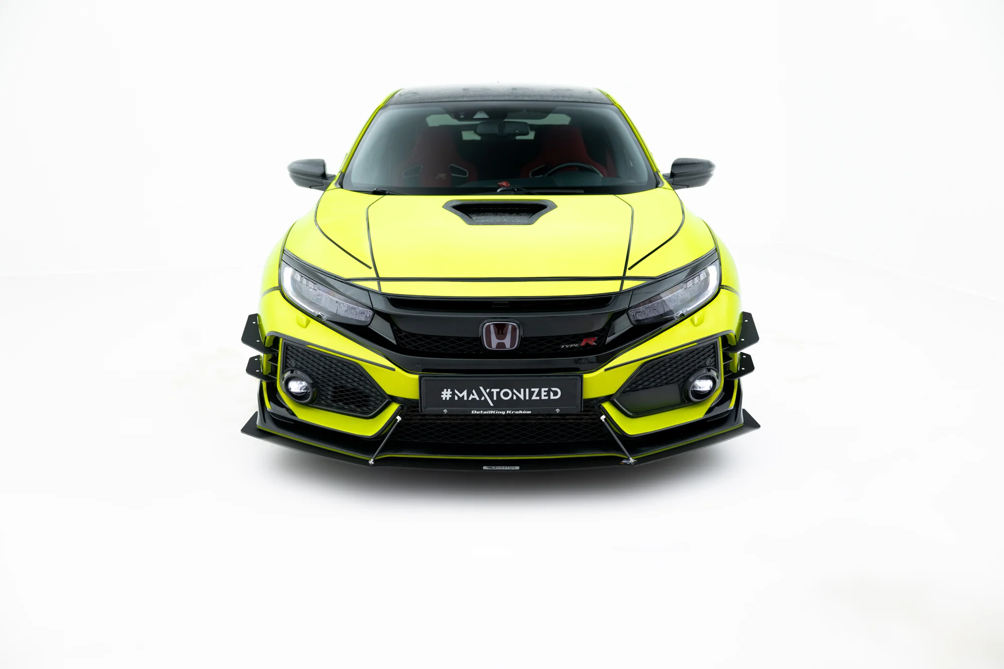 FRONT RACING SPLITTER V.1 HONDA CIVIC X TYPE R - Image 3