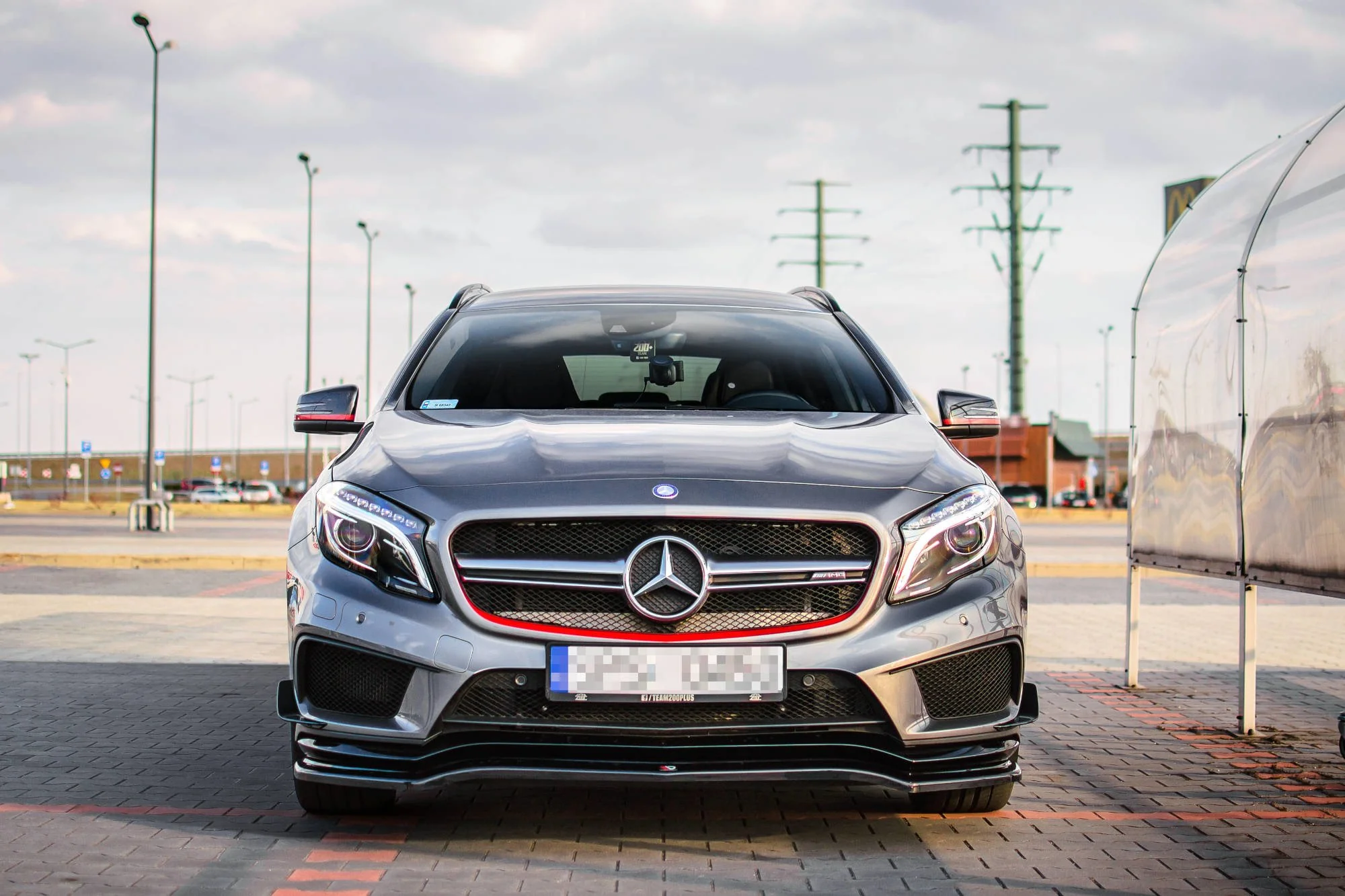 FRONT SPLITTER MERCEDES-BENZ GLA 45 AMG SUV (X156) PREFACE - Image 3