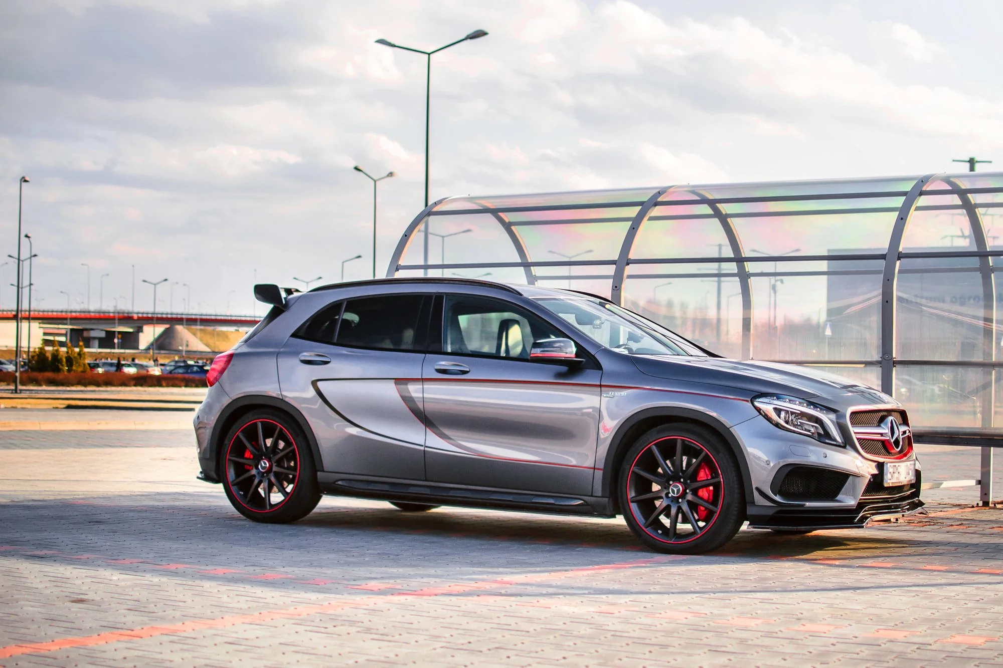 FRONT SPLITTER MERCEDES-BENZ GLA 45 AMG SUV (X156) PREFACE - Image 5