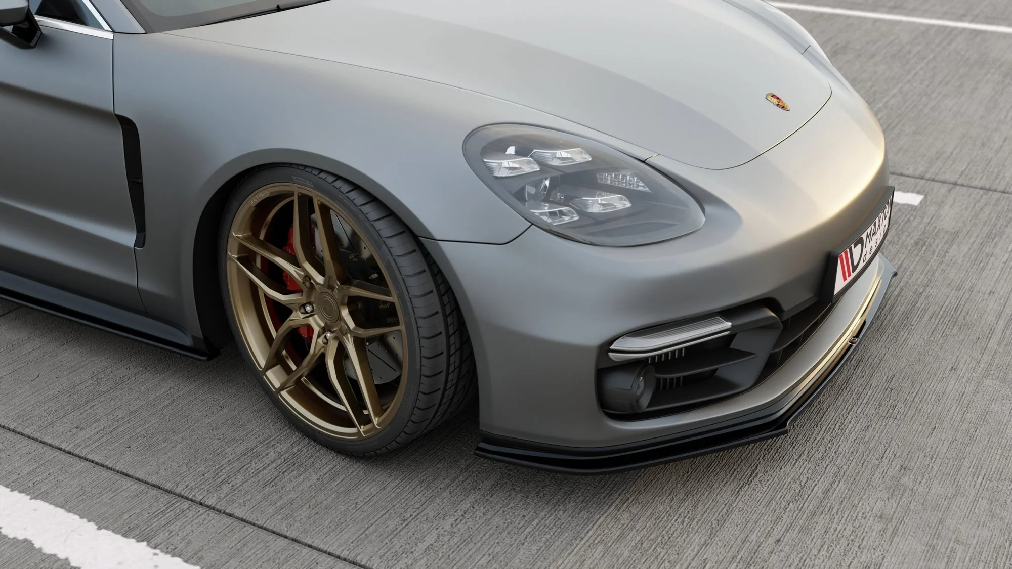 FRONT SPLITTER PORSCHE PANAMERA TURBO / GTS 971 - Image 3