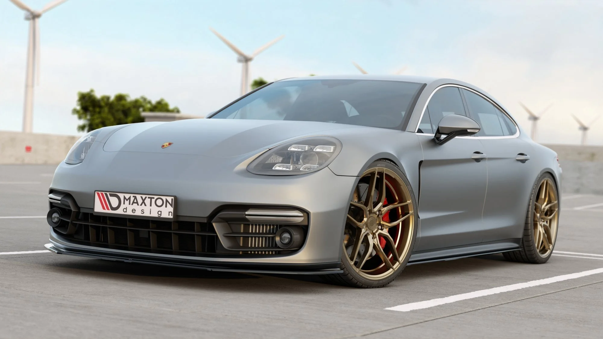 FRONT SPLITTER PORSCHE PANAMERA TURBO / GTS 971 - Image 5