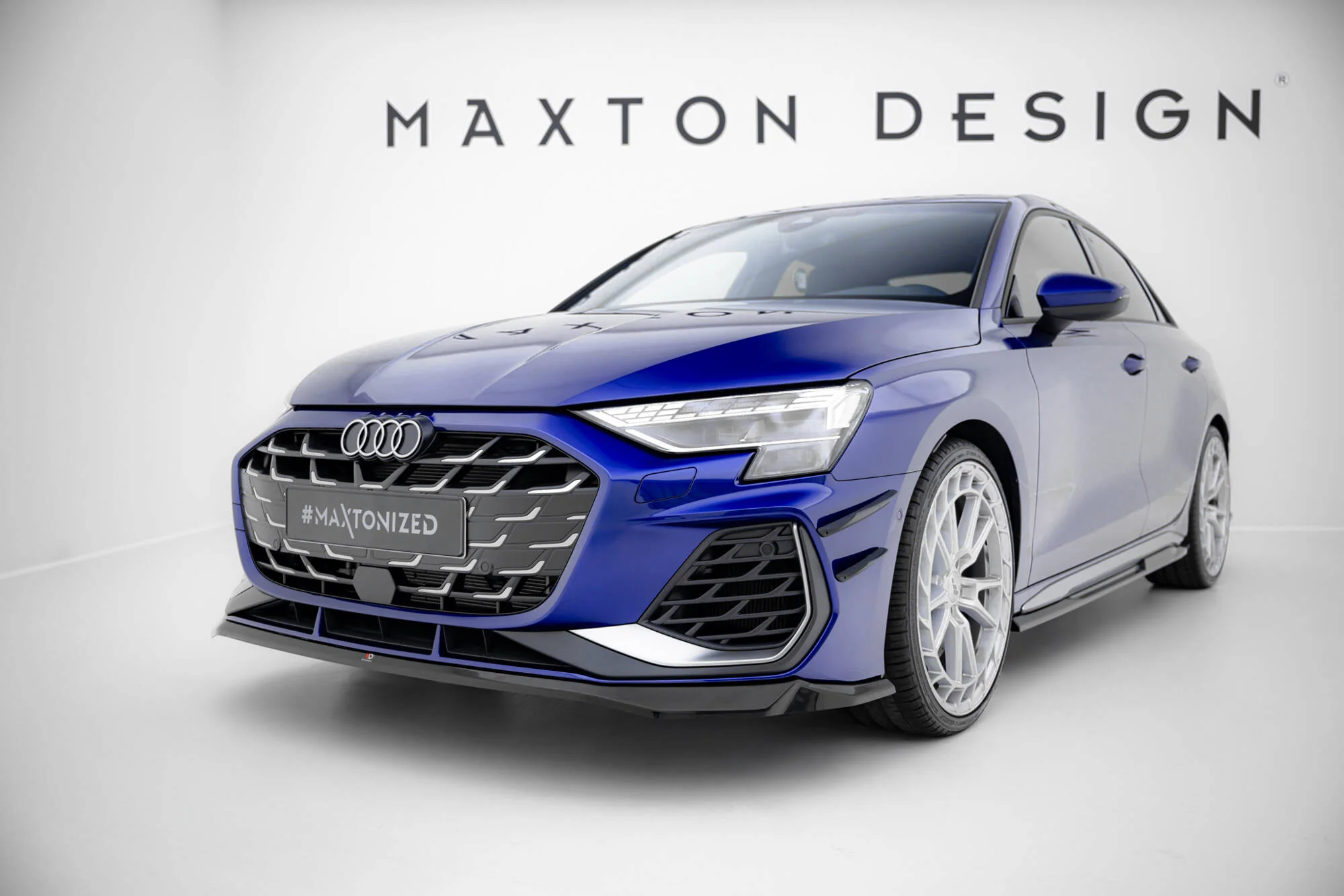 Front Splitter V.2 Audi A3 S-Line Sedan / S3 Sedan 8Y Facelift - Image 4