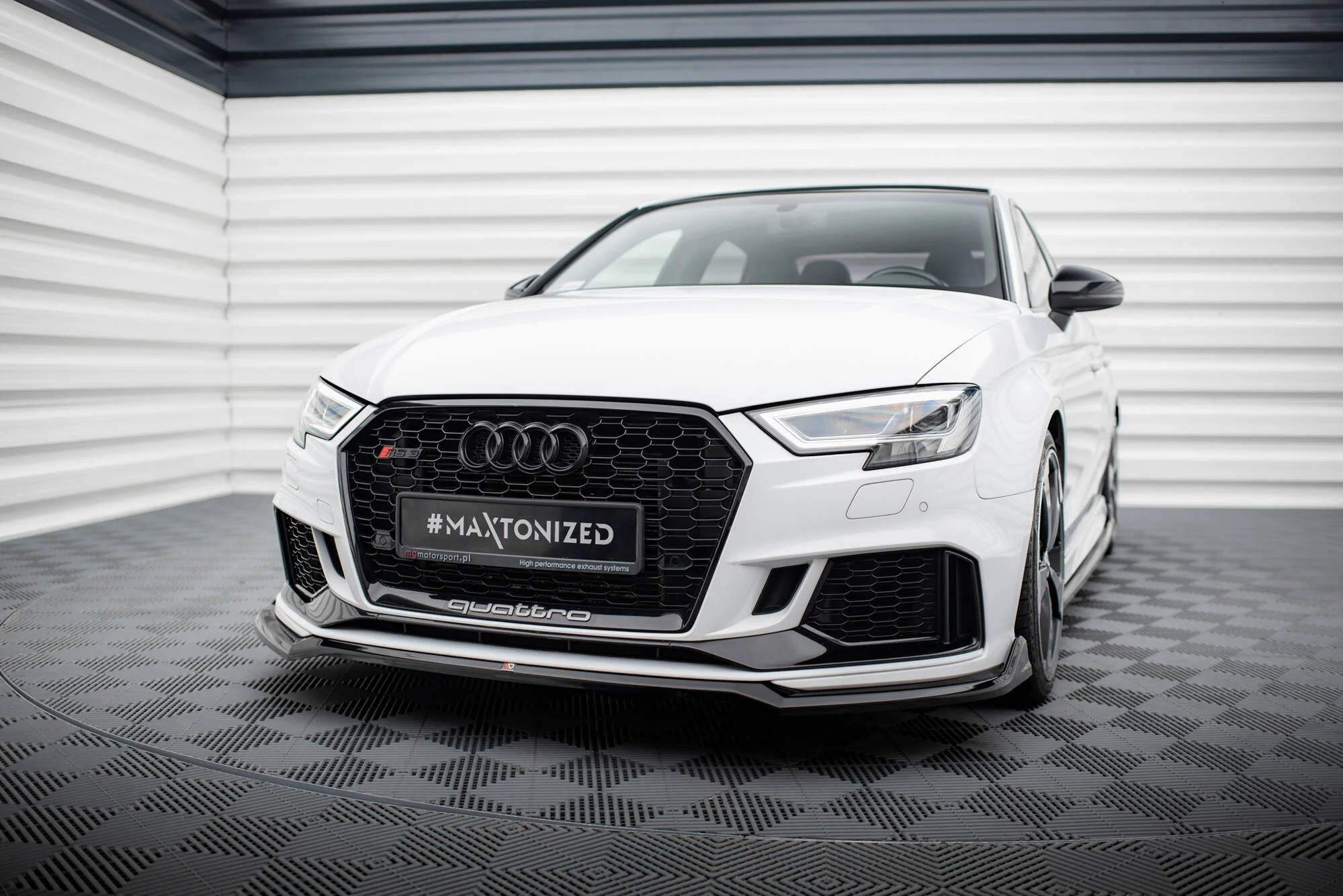 FRONT SPLITTER V.4 AUDI RS3 SEDAN 8V FACELIFT - Image 3