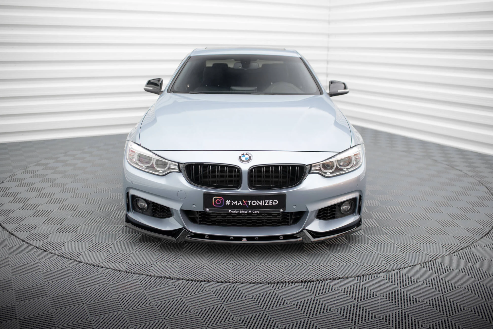 FRONT SPLITTER V.4 BMW 4 COUPE M-PACK F32 - Image 4