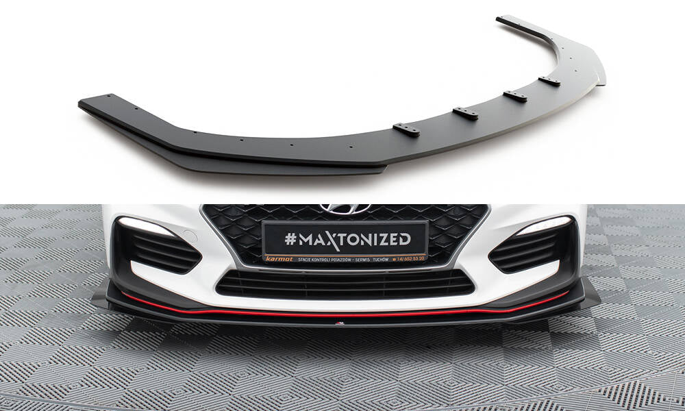 RACING DURABILITY FRONT SPLITTER + FLAPS HYUNDAI I30 N MK3 (ELANTRA GT) HATCHBACK / FASTBACK