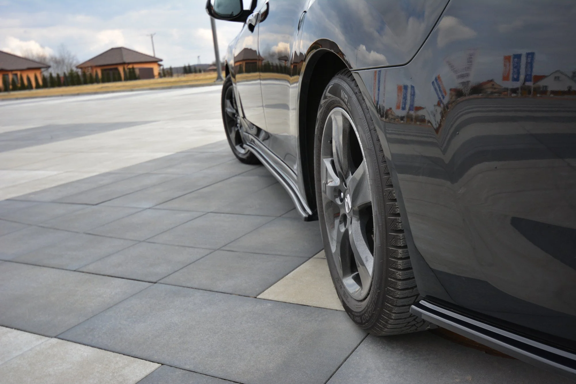 REAR SIDE SPLITTERS ACURA TSX CU2 PRE-FACELIFT / ACCORD MK8. (CU-SERIES) PREFACE SEDAN - Image 3