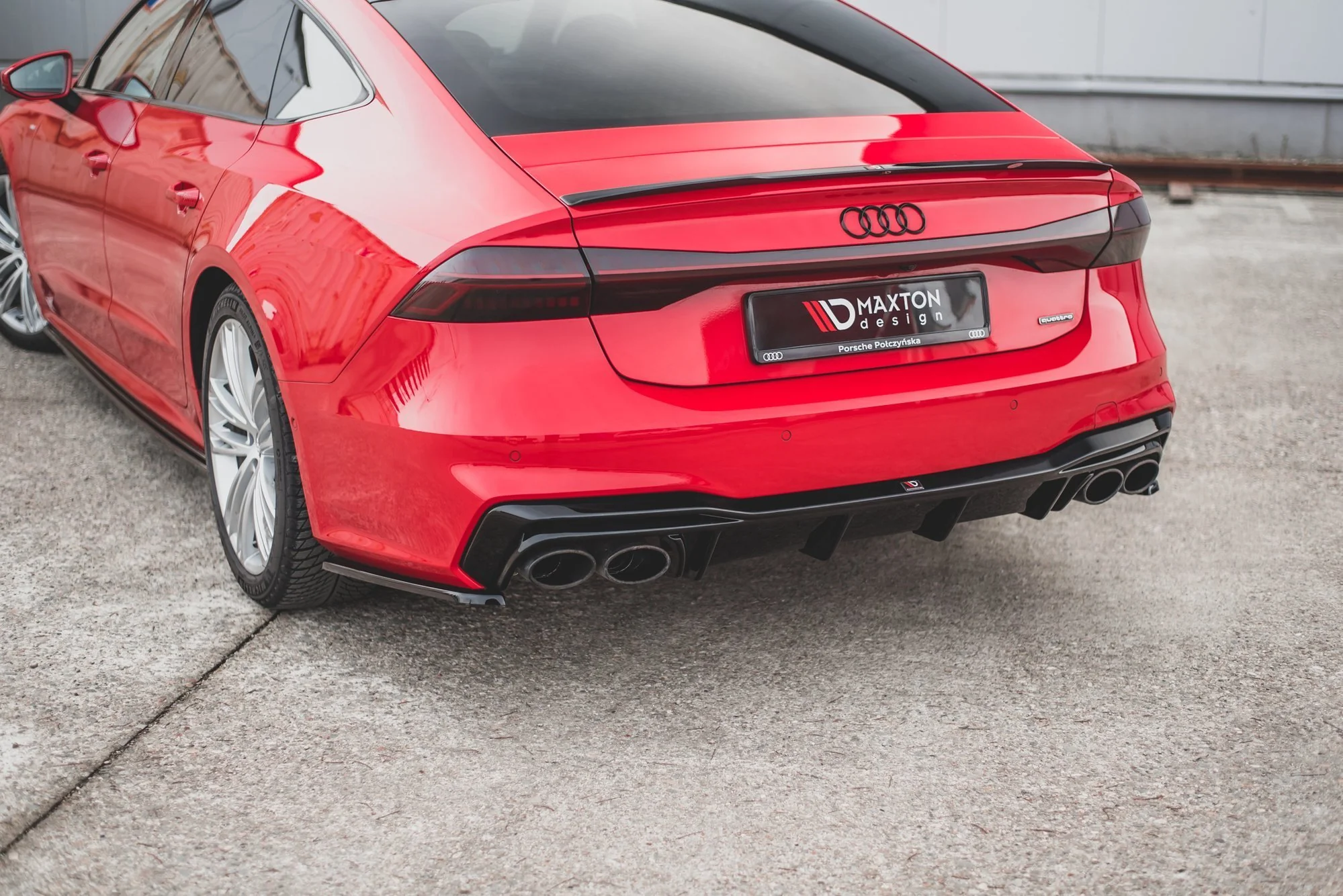 REAR SIDE SPLITTERS AUDI S7 C8 S-LINE (set for Maxton valance) - Image 5