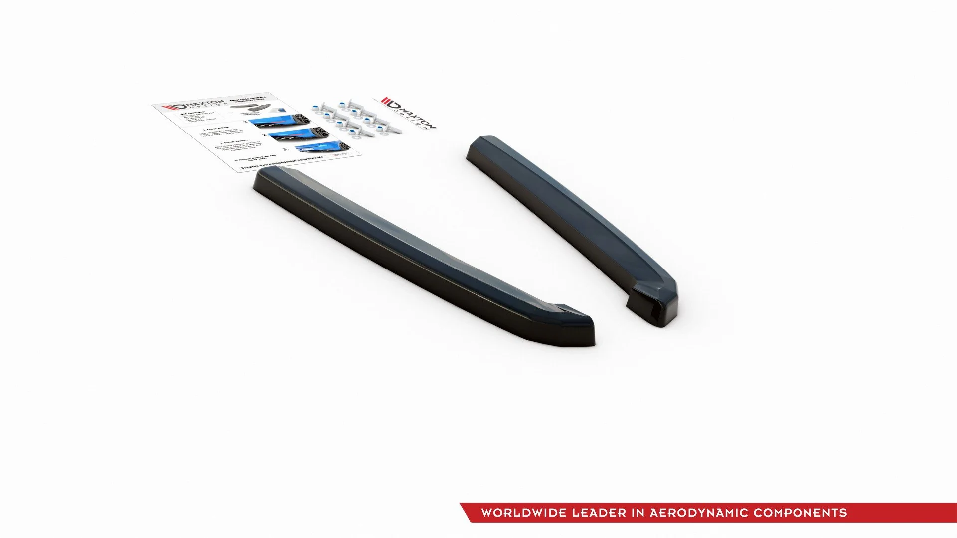 REAR SIDE SPLITTERS AUDI S7 C8 S-LINE (set for Maxton valance) - Image 6