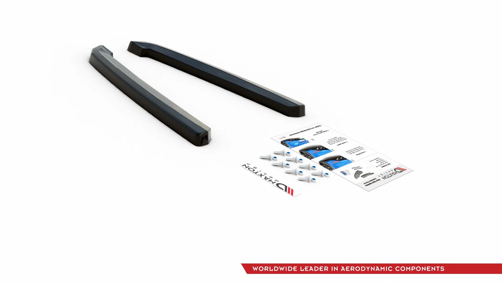 REAR SIDE SPLITTERS AUDI S7 C8 S-LINE (set for Maxton valance) - Image 7