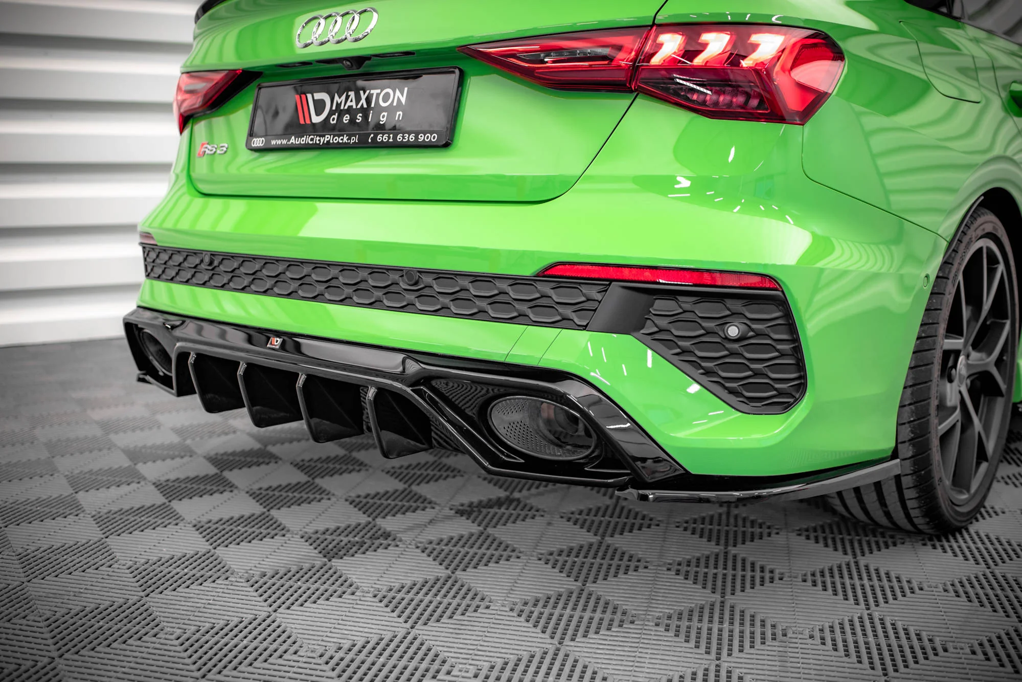 REAR SIDE SPLITTERS AUDI RS3 SEDAN 8Y (set for valance) - Image 2
