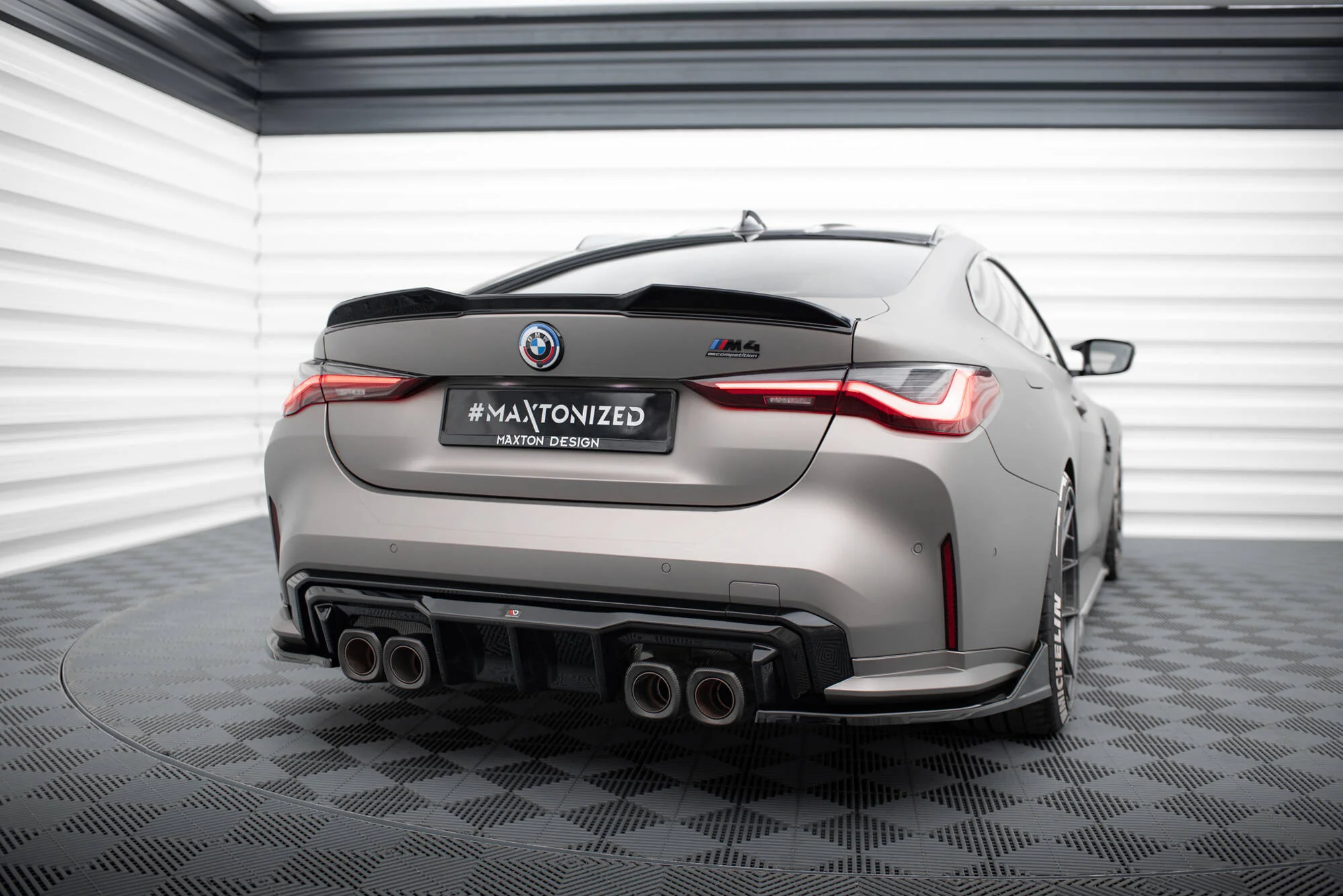 Rear Side Splitters V.5 (set for Maxton valance v.1) BMW M4 G82 - Image 2