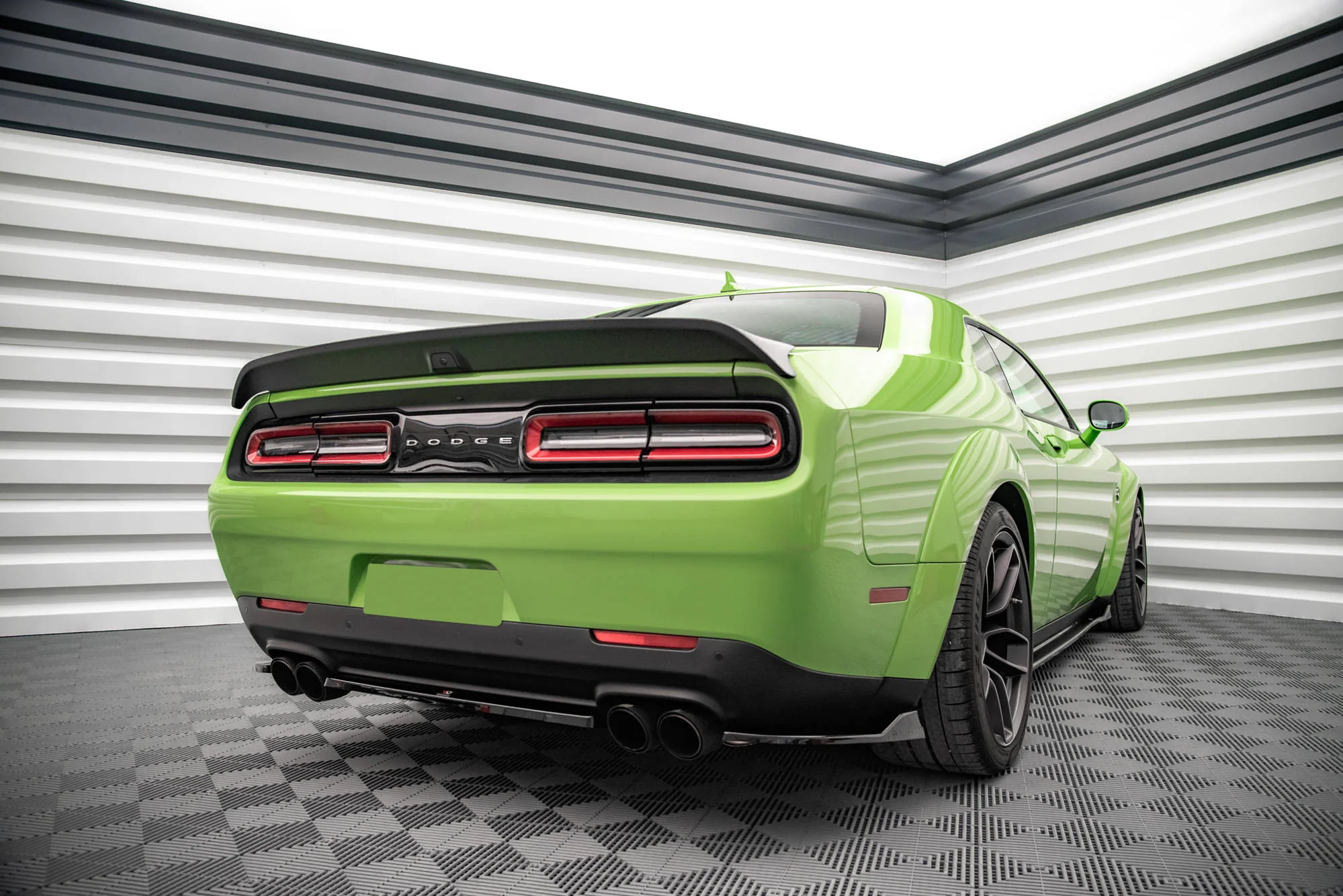 REAR SIDE SPLITTERS DODGE CHALLENGER SRT HELLCAT WIDEBODY MK3 - Image 3