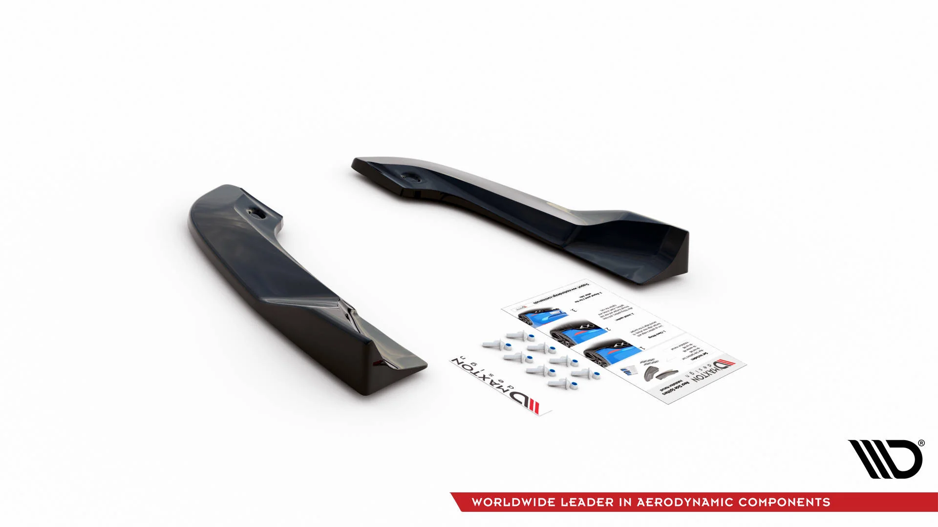REAR SIDE SPLITTERS DODGE CHALLENGER SRT HELLCAT WIDEBODY MK3 - Image 5